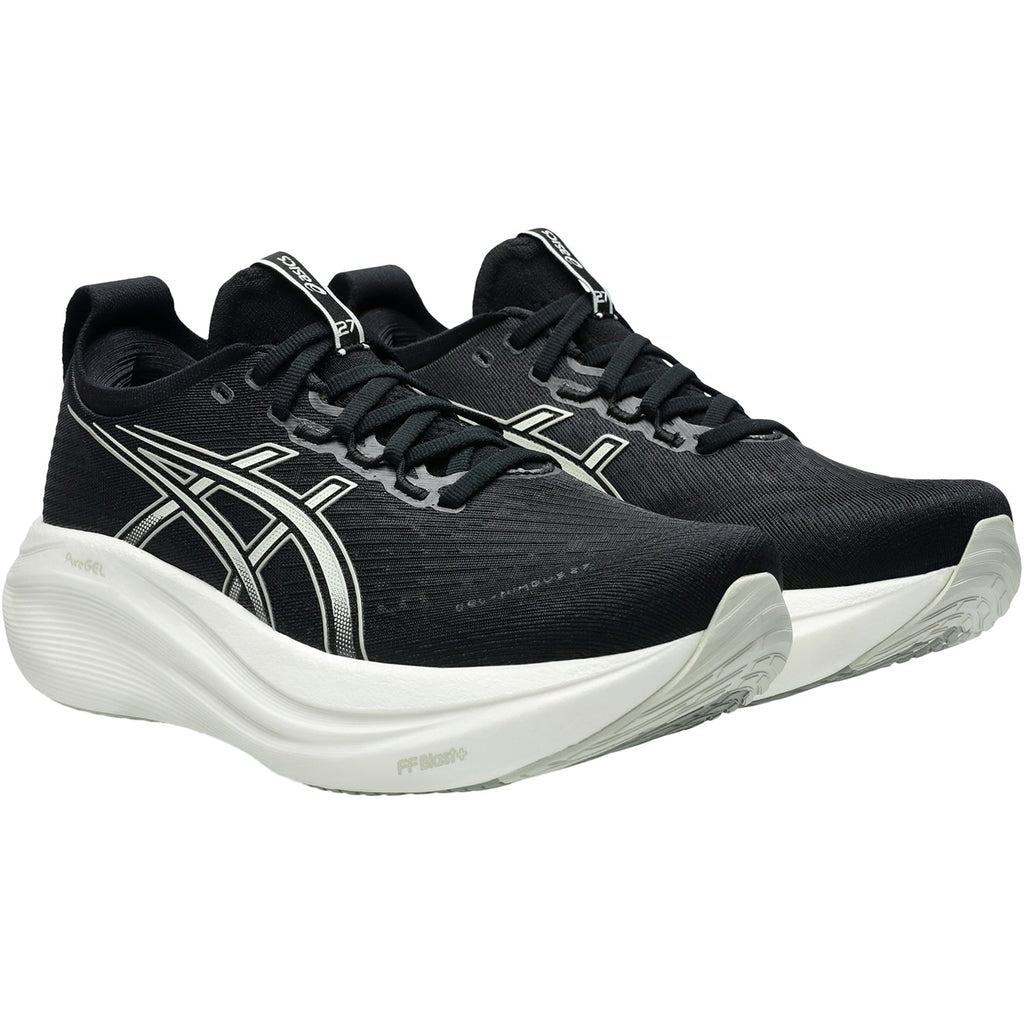 ASICS Gel Nimbus 27 (Neutral Support) Women's Athletic Shoes Black/Lake Grey