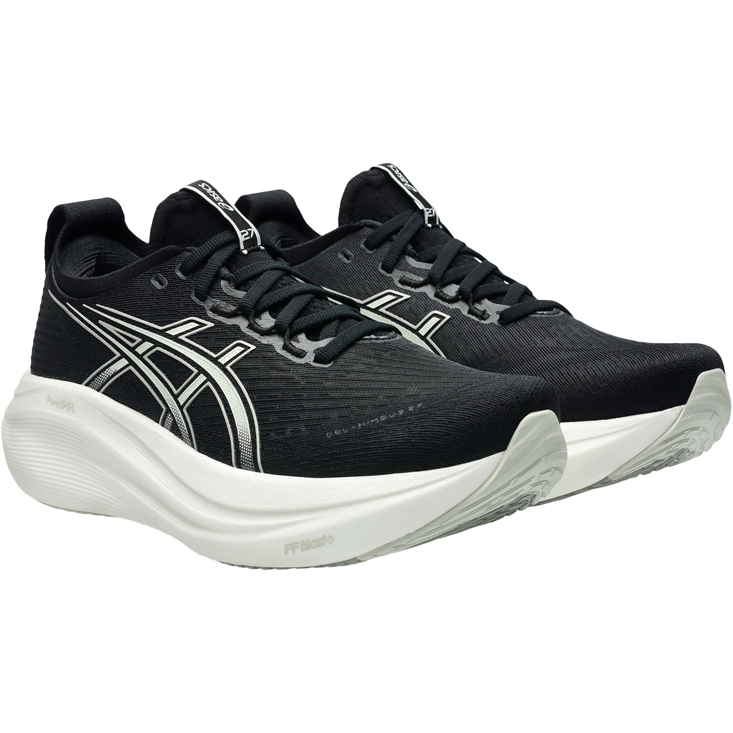 ASICS Gel Nimbus 27 (Neutral Support) Women's Athletic Shoes Black/Lake Grey