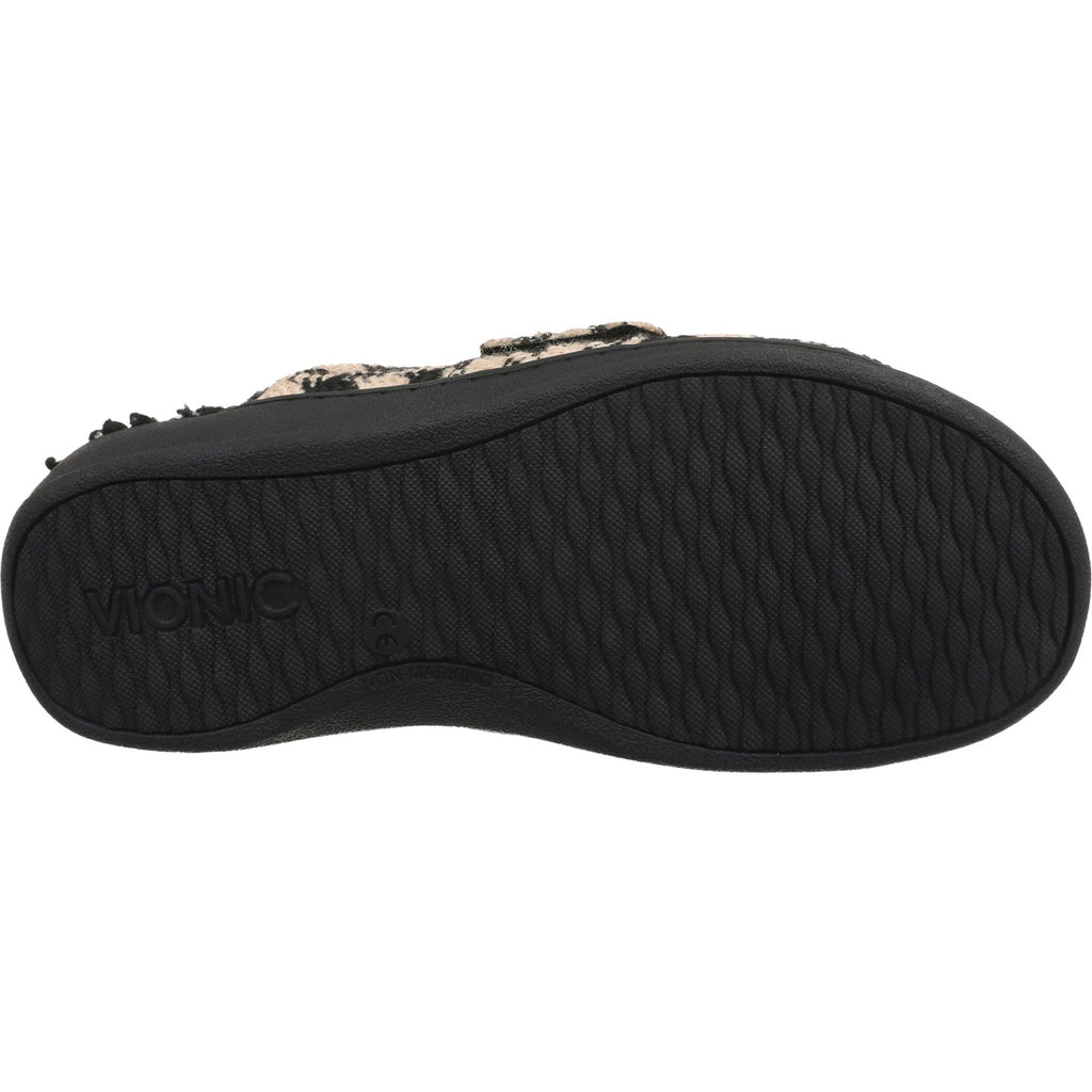 Vionic Gemma II Women's Slippers Black/Cream Houndstooth