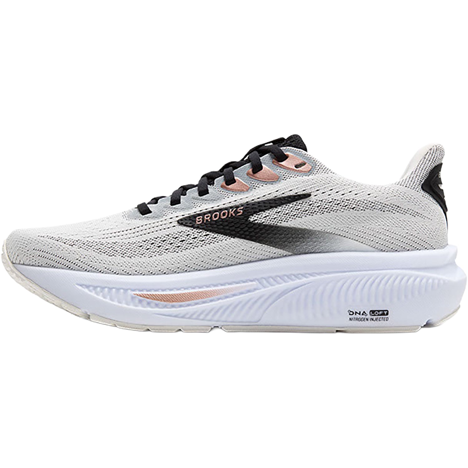 Brooks Ghost 17 (Neutral Support) Women's Running Shoes White/Black/Rose Gold