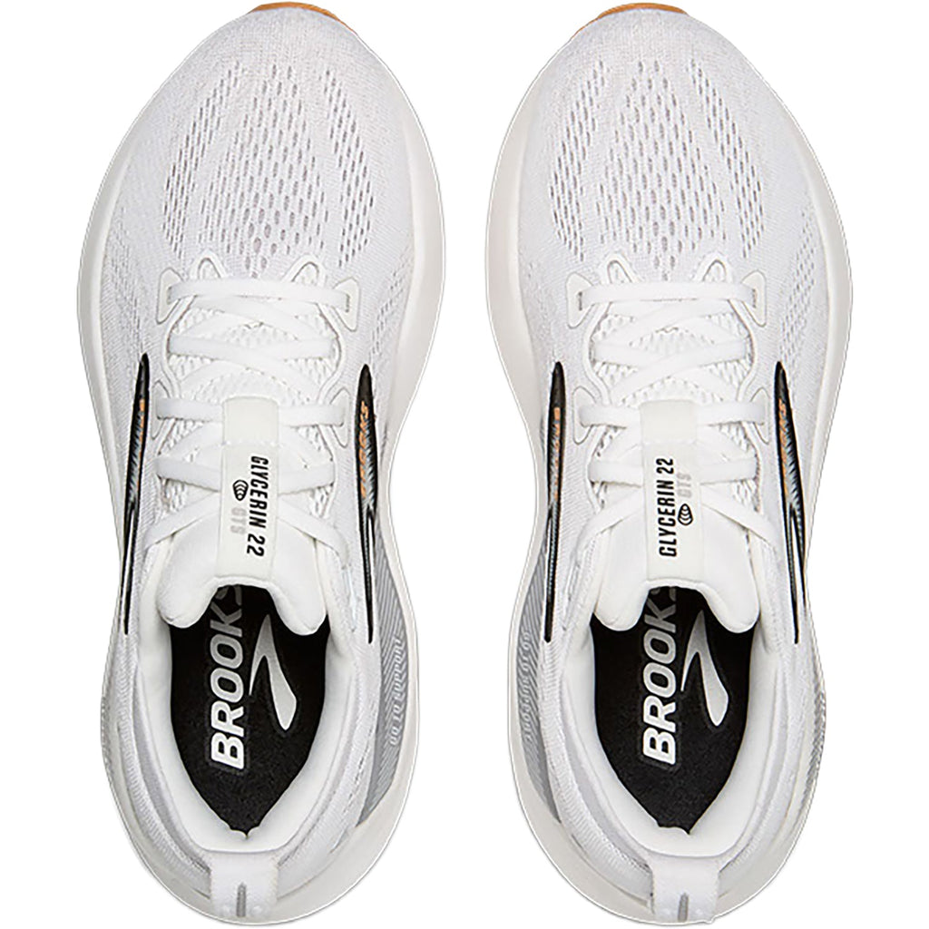 Brooks Glycerin GTS 22 (Neutral Support) (Stability Support) Women's Athletic Shoes White/Grey/Black