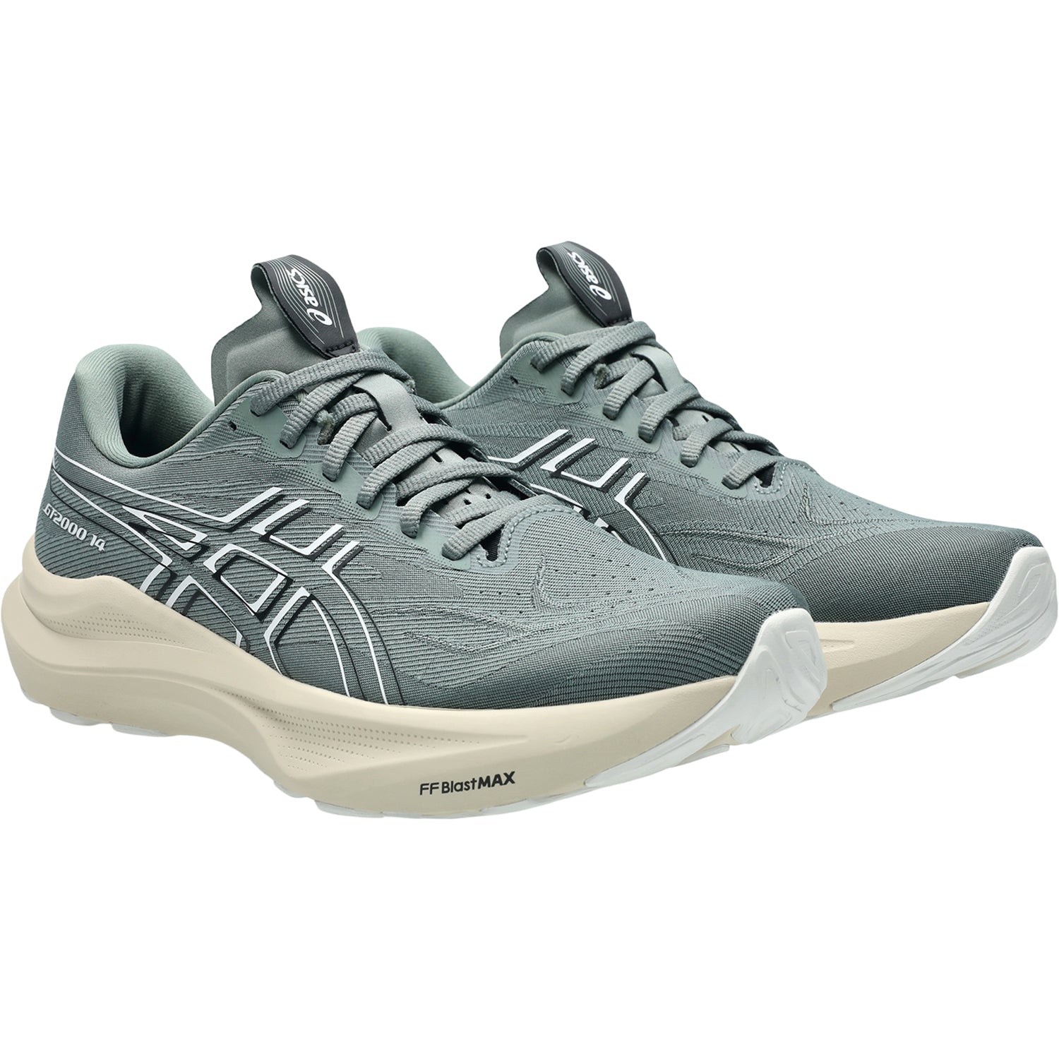 ASICS GT-2000 14 (Stability Support) Men's Athletic Shoes Monument/White