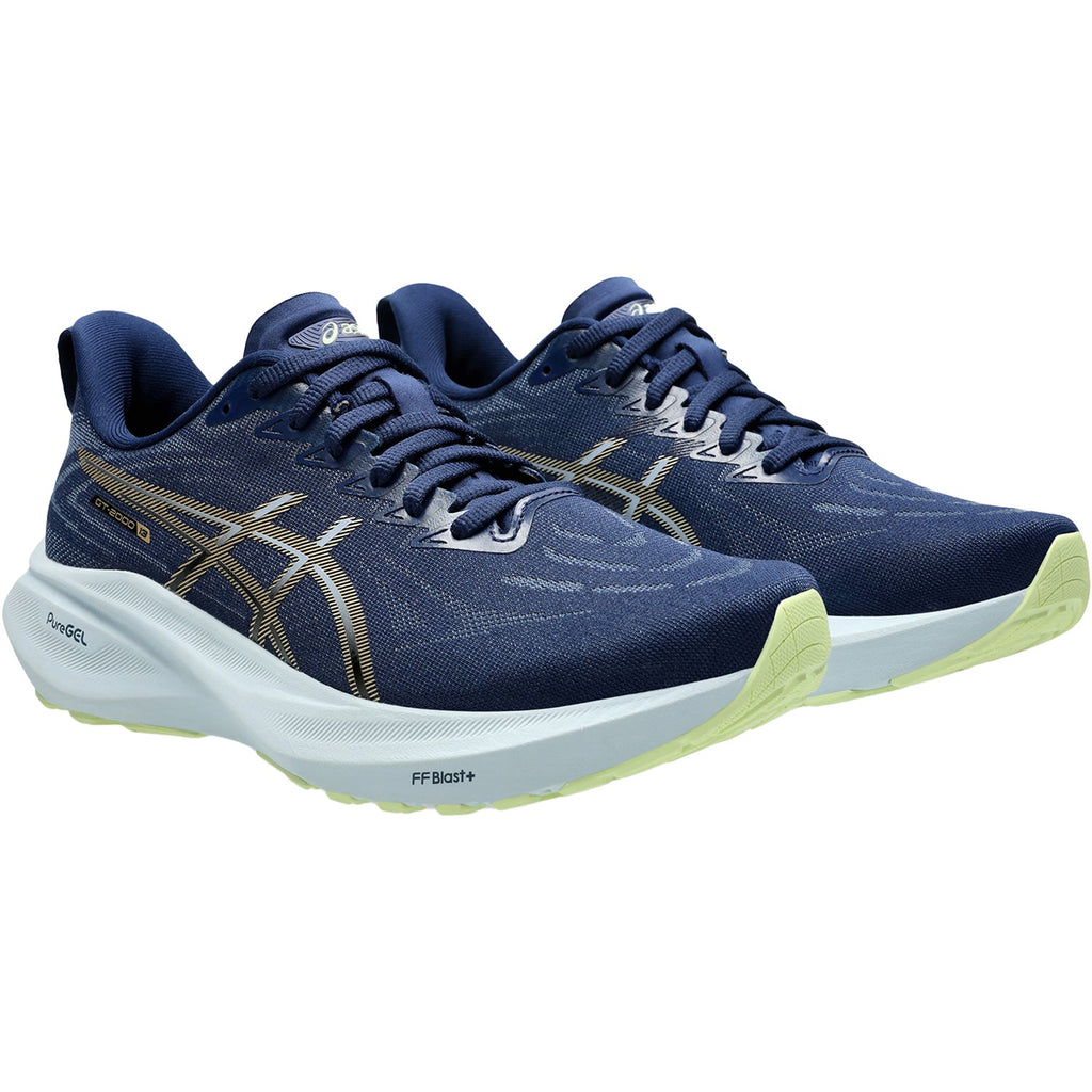 ASICS GT-2000 13 (Stability Support) Women's Athletic Shoes Blue Expanse/Champagne