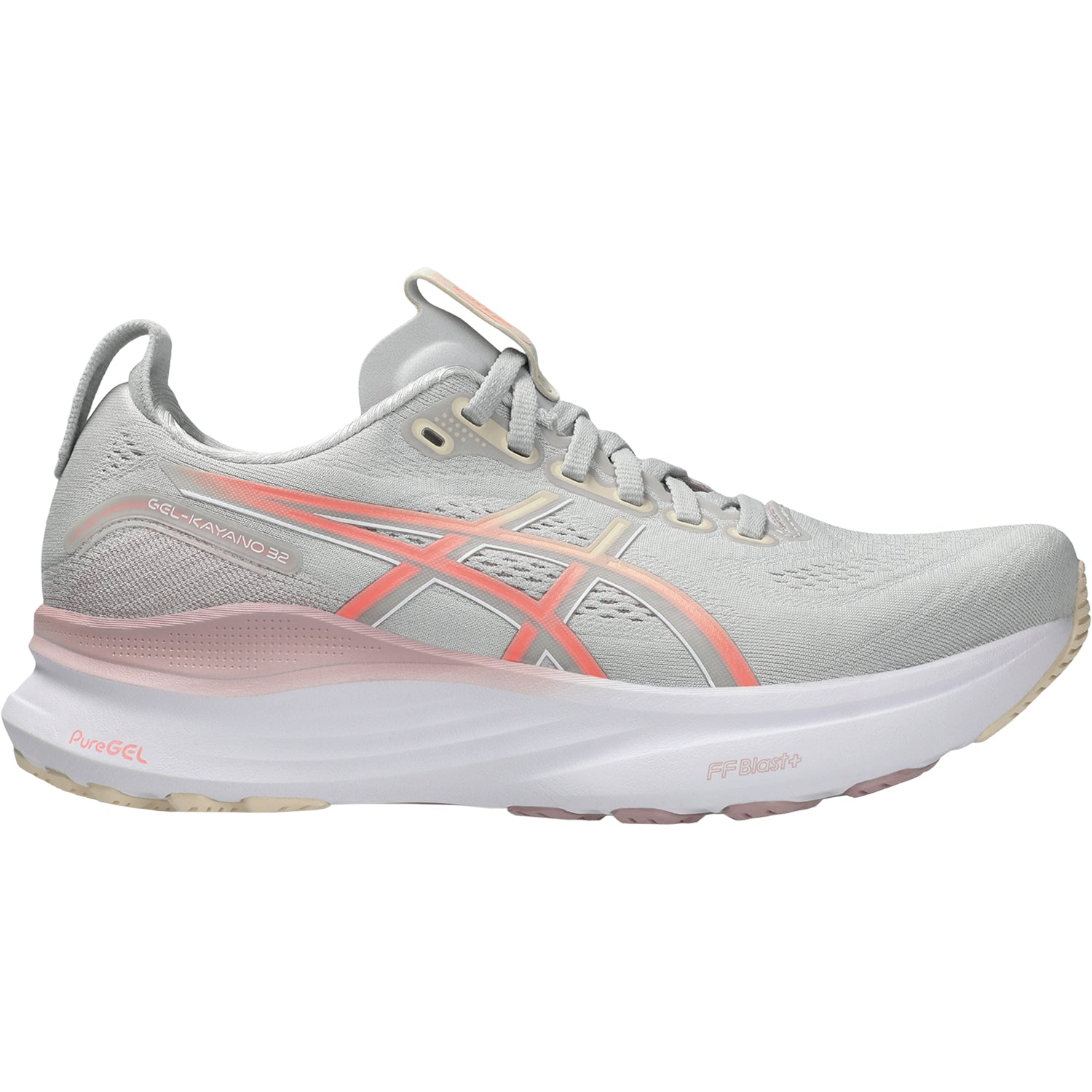 ASICS Gel-Kayano 32 (Stability Support) Women's Athletic Shoes Cloud Grey/Seashell