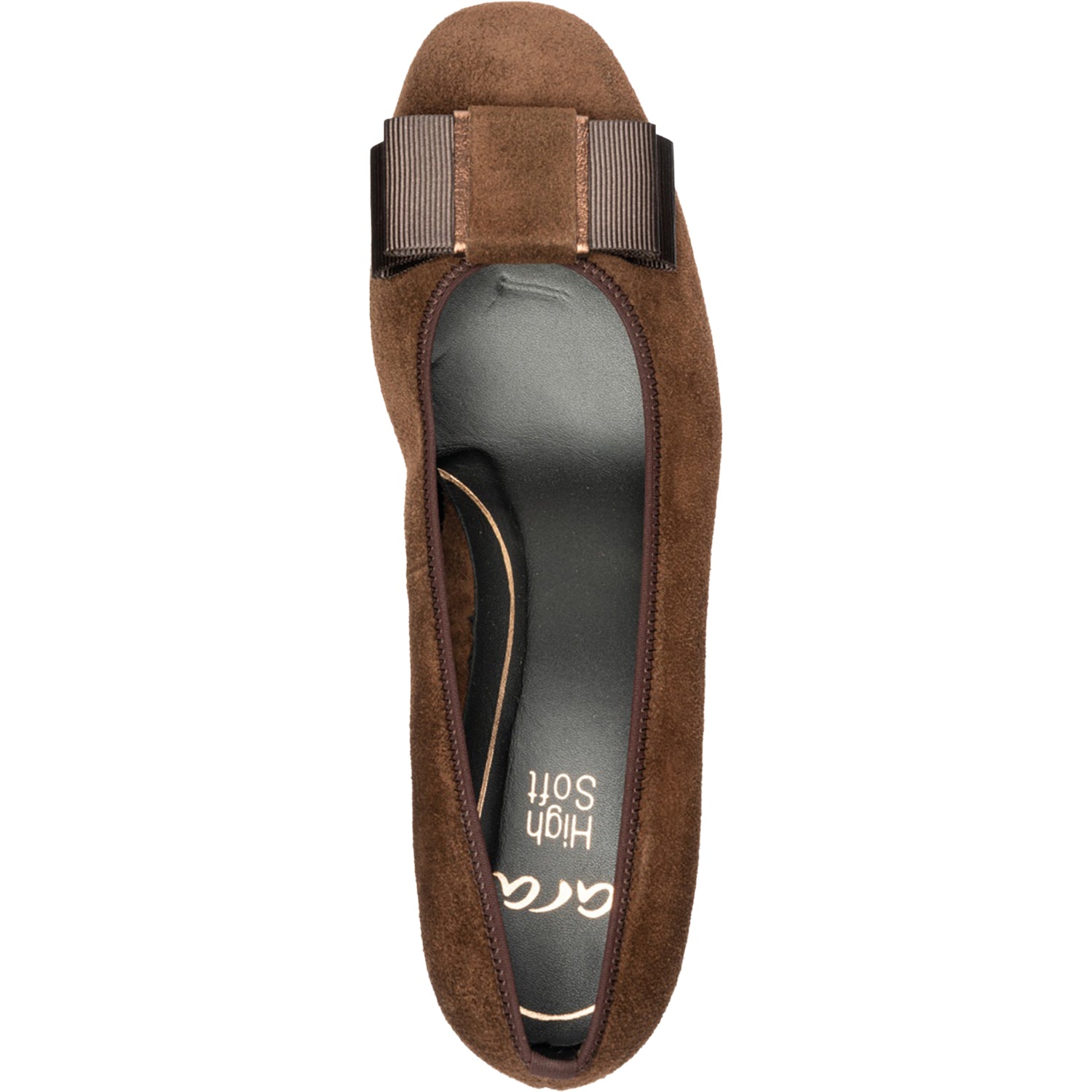 Ara Garnet Women's Dress Heels Mocca Suede/Metallic