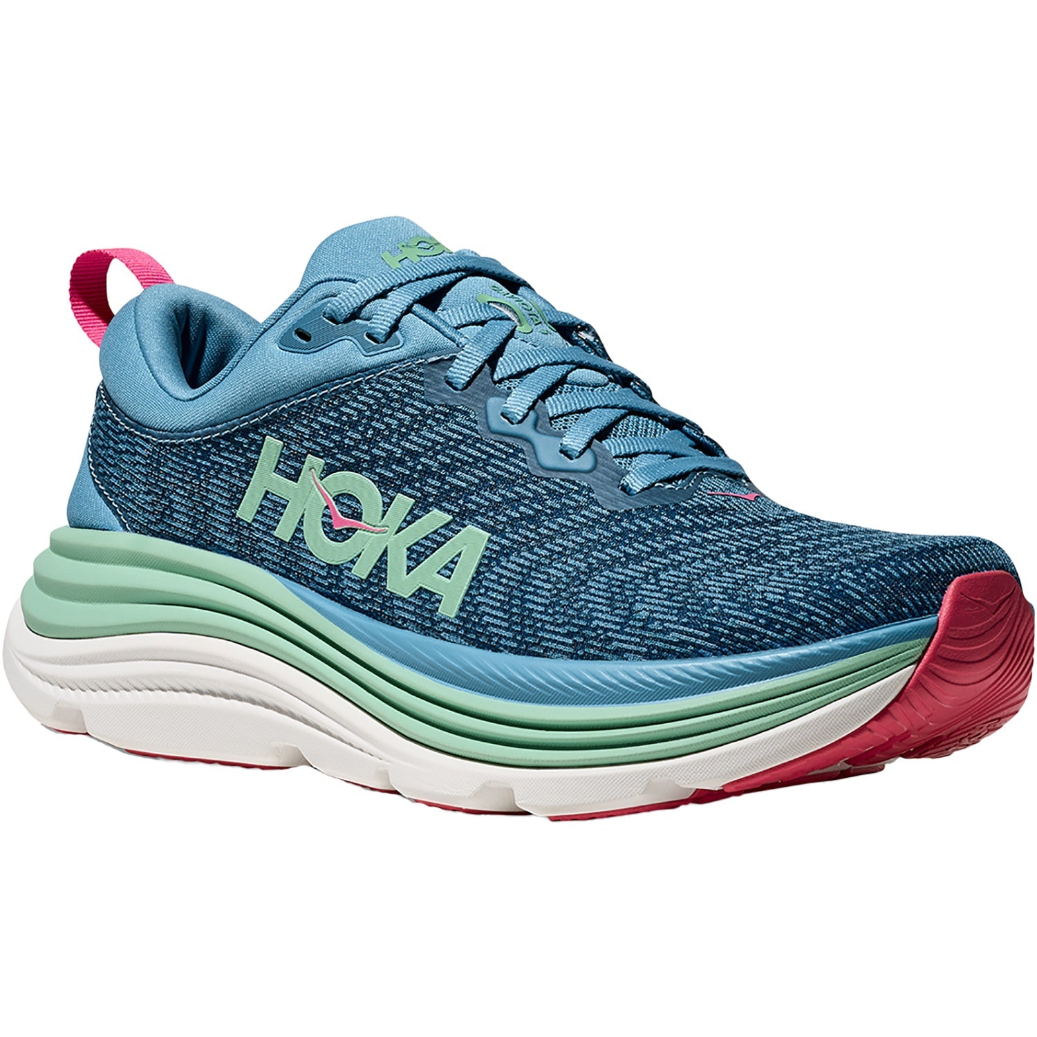 Hoka Gaviota 5 (Stability Support) Women's Athletic Shoes Alpine Blue/Jadeite