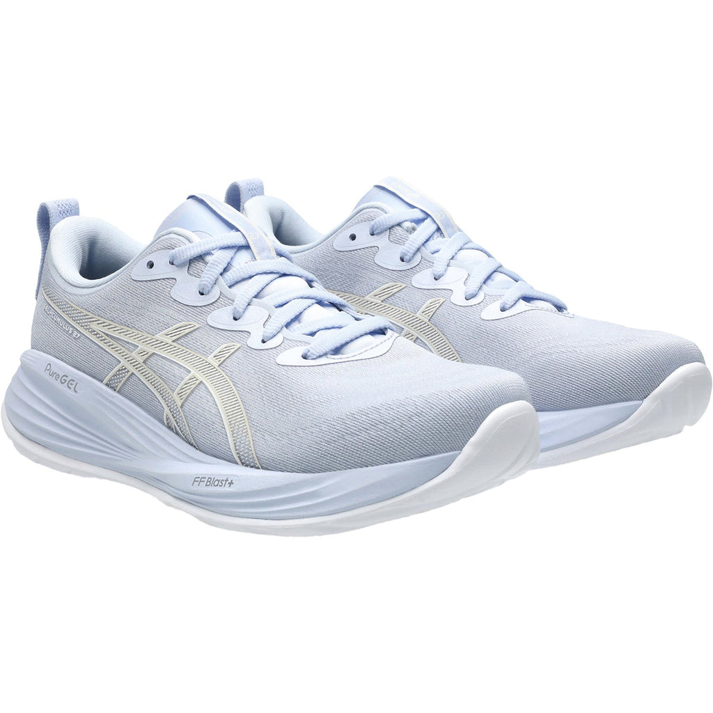 ASICS Gel-Cumulus 27 (Neutral Support) Women's Athletic Shoes Blue Fade/White