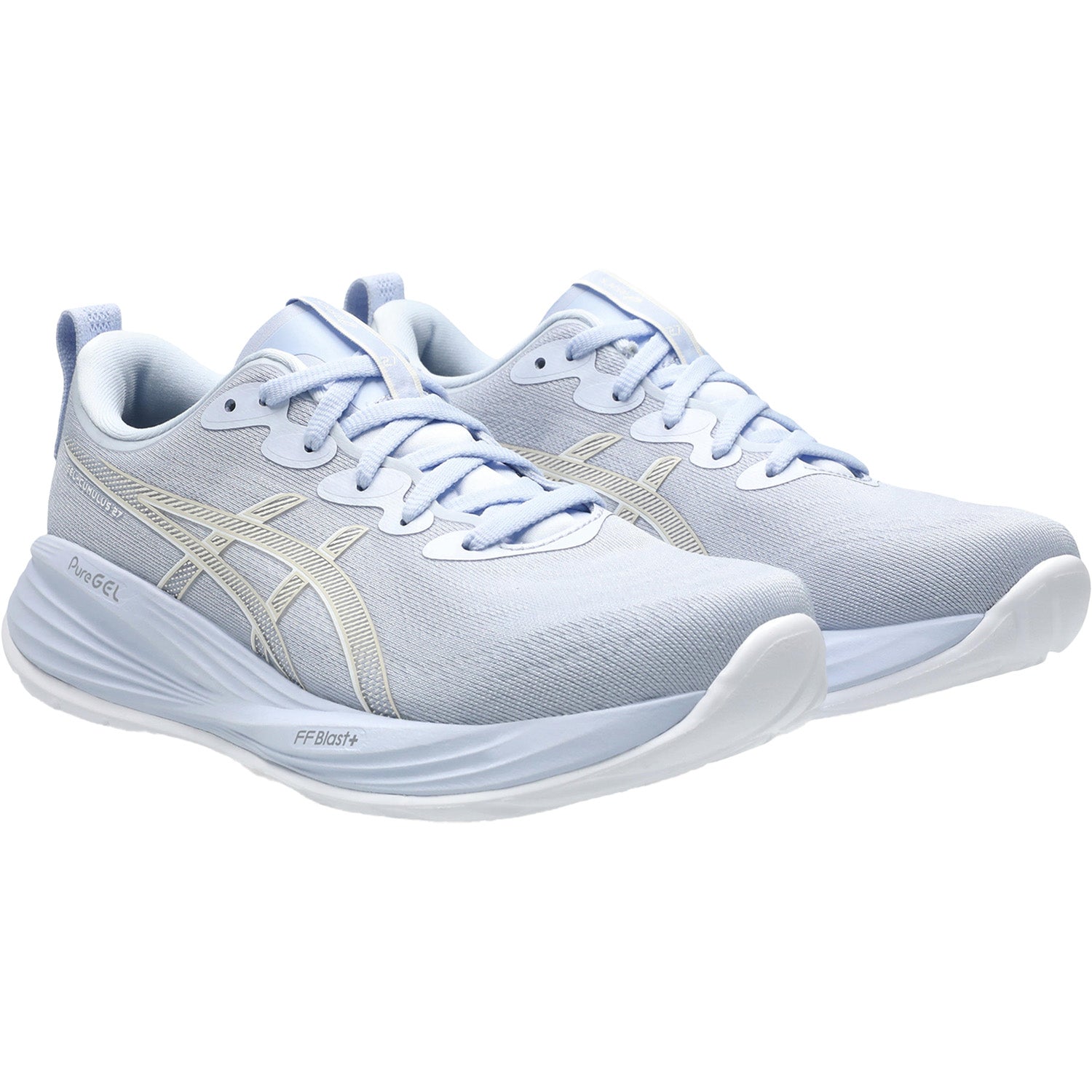 ASICS Gel-Cumulus 27 (Neutral Support) Women's Athletic Shoes Blue Fade/White