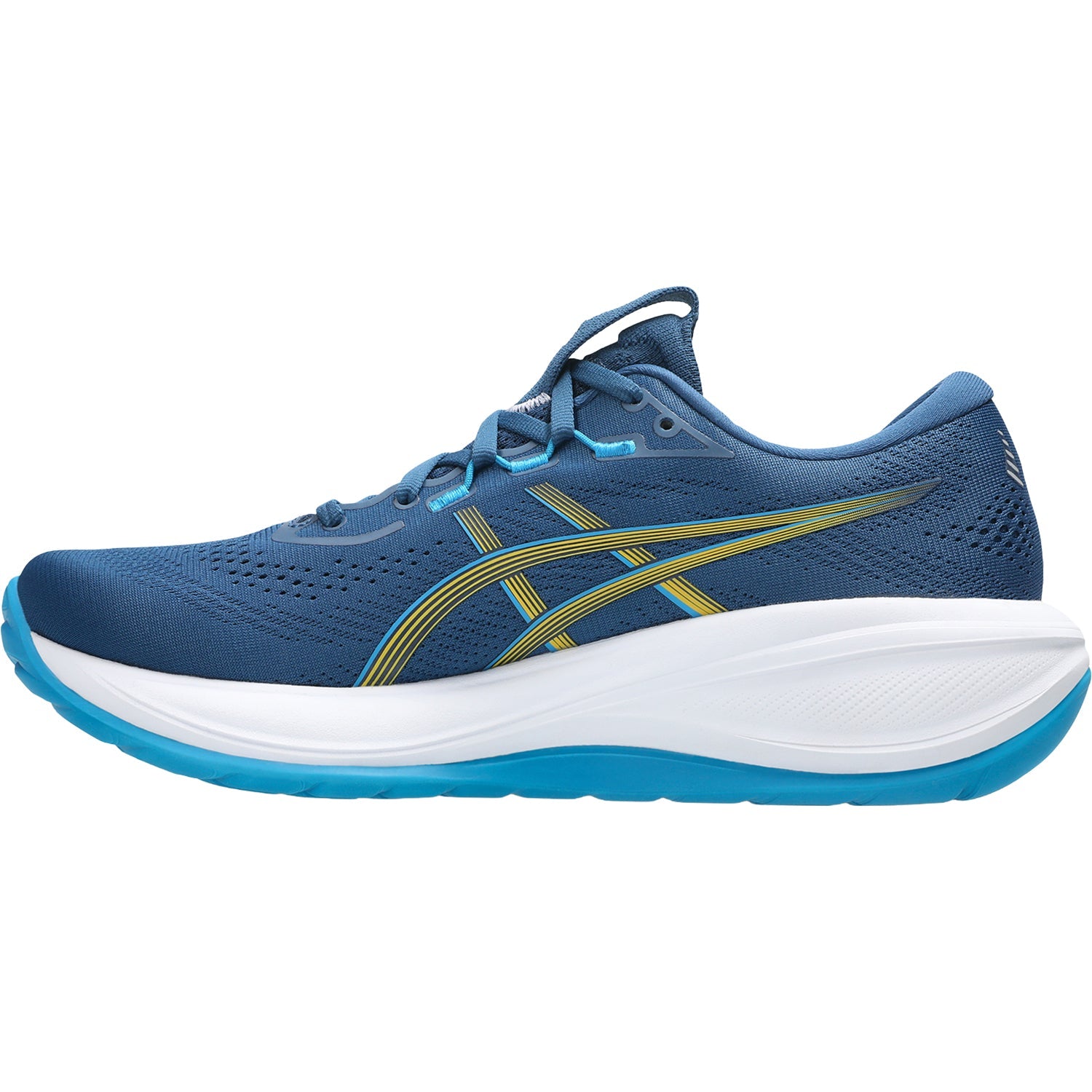 ASICS Gel-Cumulus 28 (Neutral Support) Men's Athletic Shoes Twilight Blue/Yamabuki