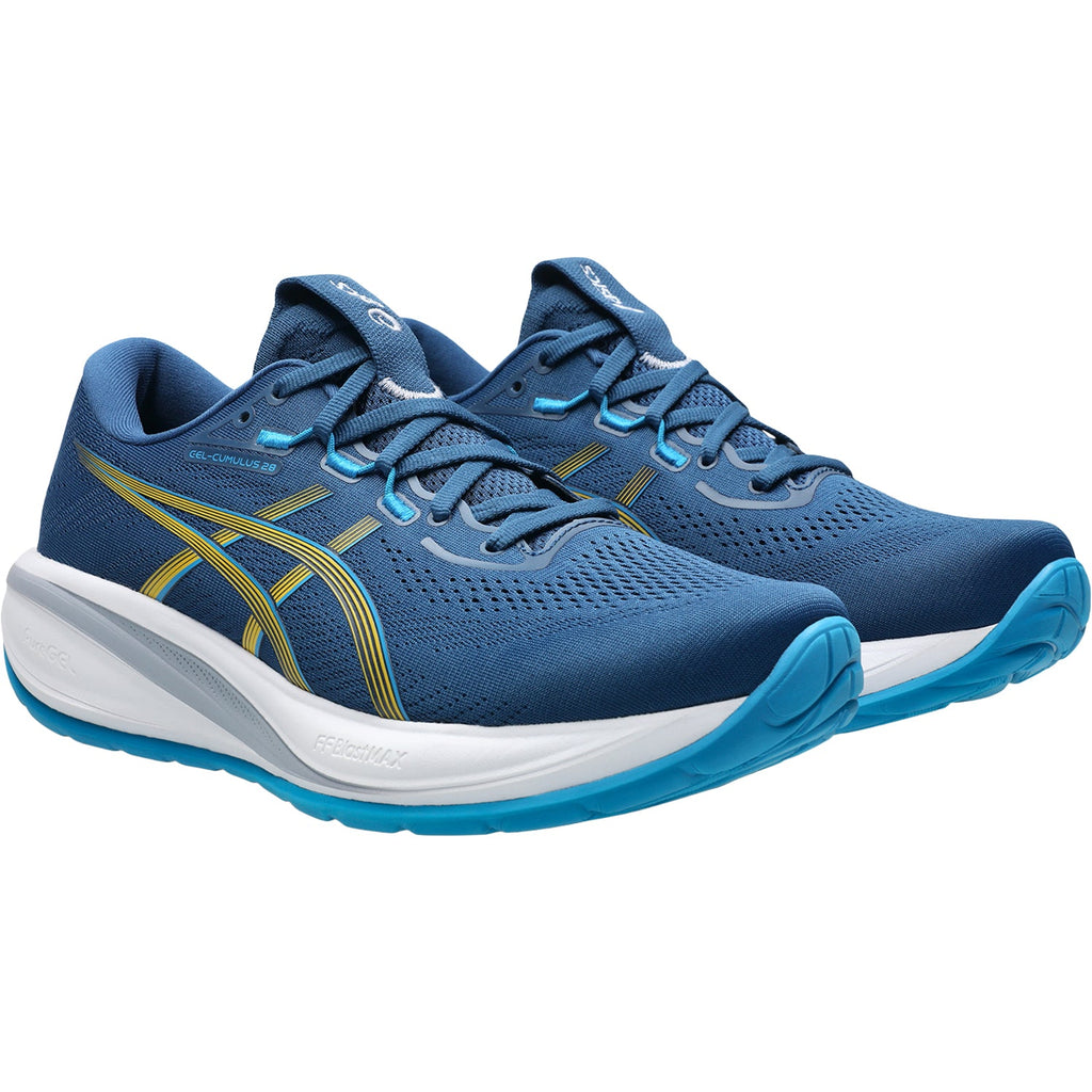 ASICS Gel-Cumulus 28 (Neutral Support) Men's Athletic Shoes Twilight Blue/Yamabuki