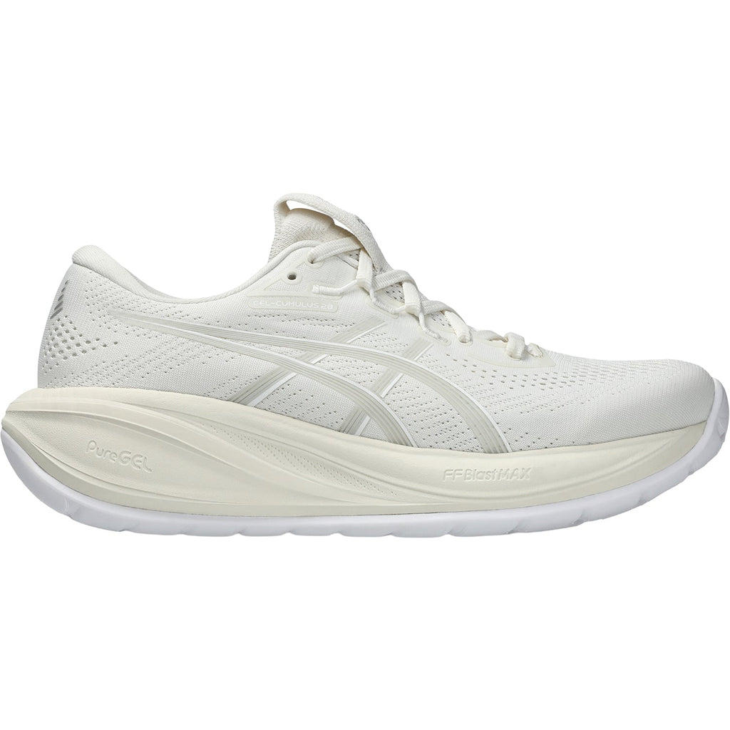 ASICS Gel-Cumulus 28 (Neutral Support) Women's Athletic Shoes Cream/Glacier Grey