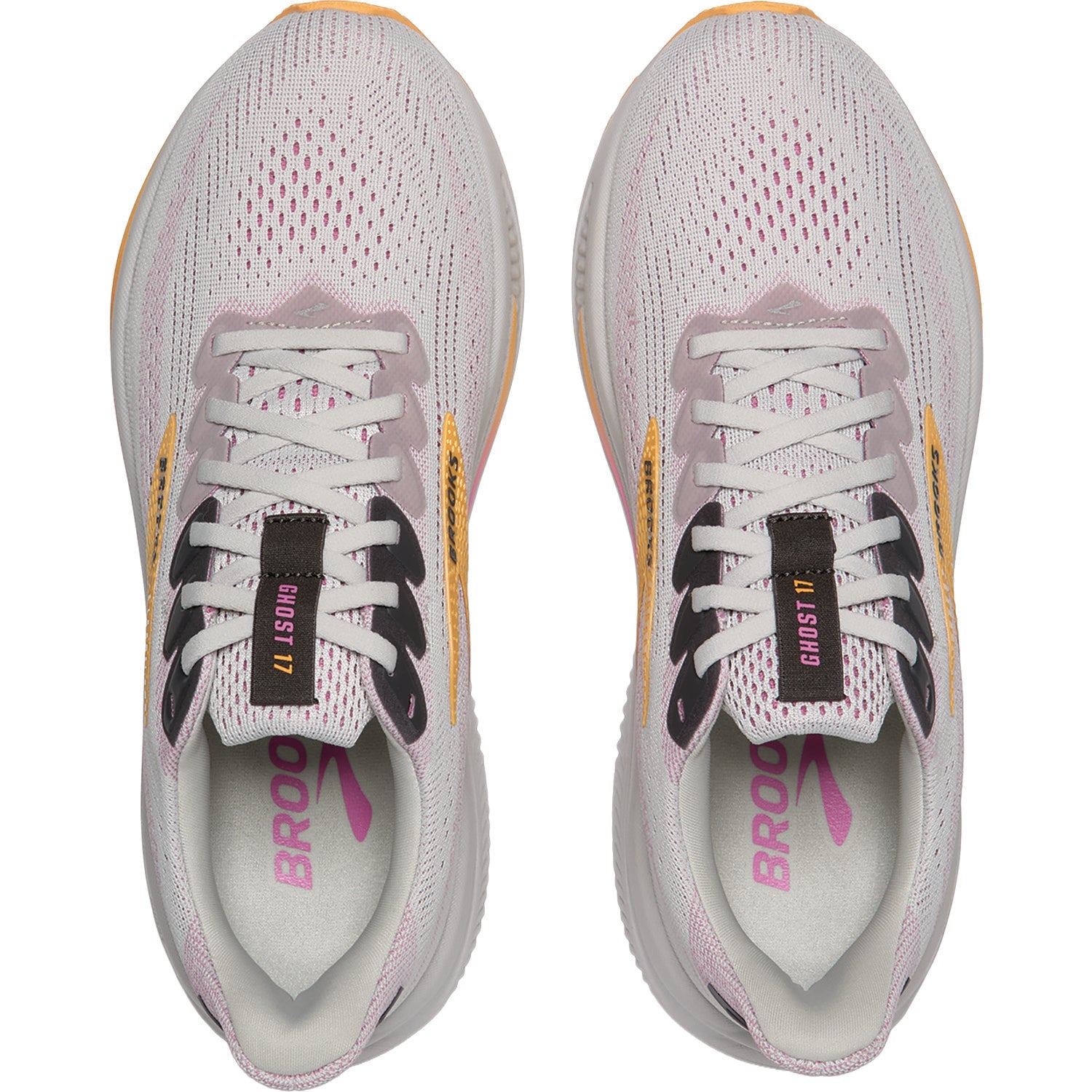 Brooks Ghost 17 (Neutral Support) Women's Athletic Shoes Oyster/Apricot/Pink