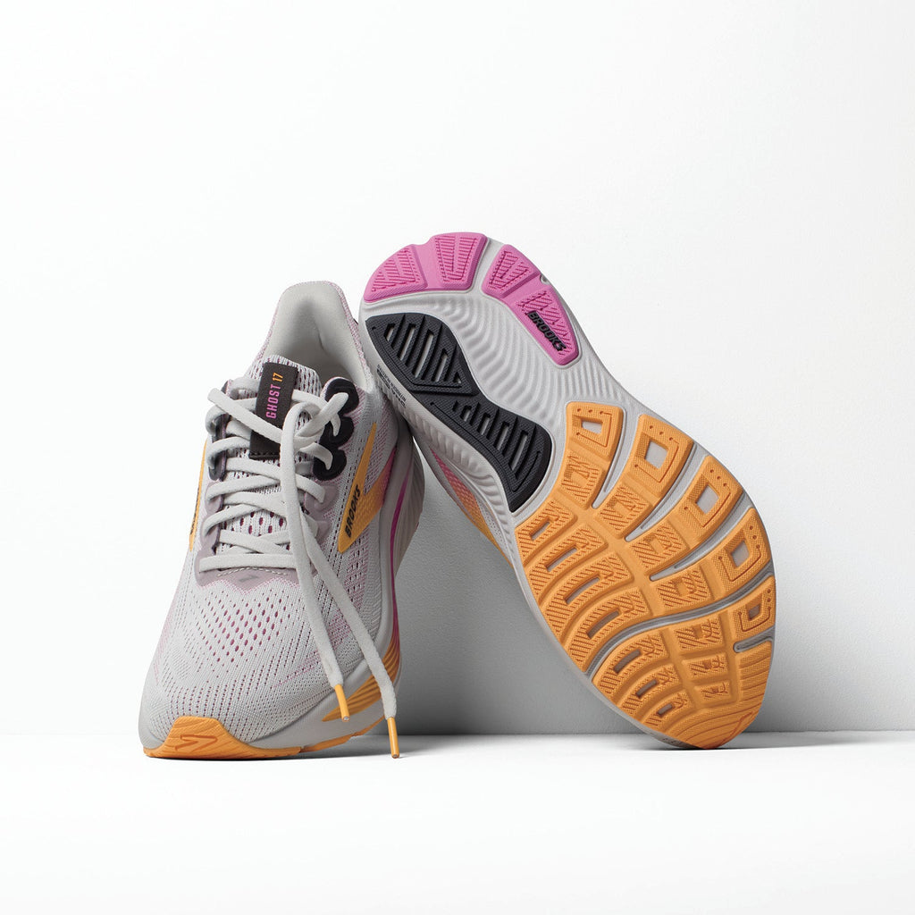 Brooks Ghost 17 (Neutral Support) Women's Athletic Shoes Oyster/Apricot/Pink