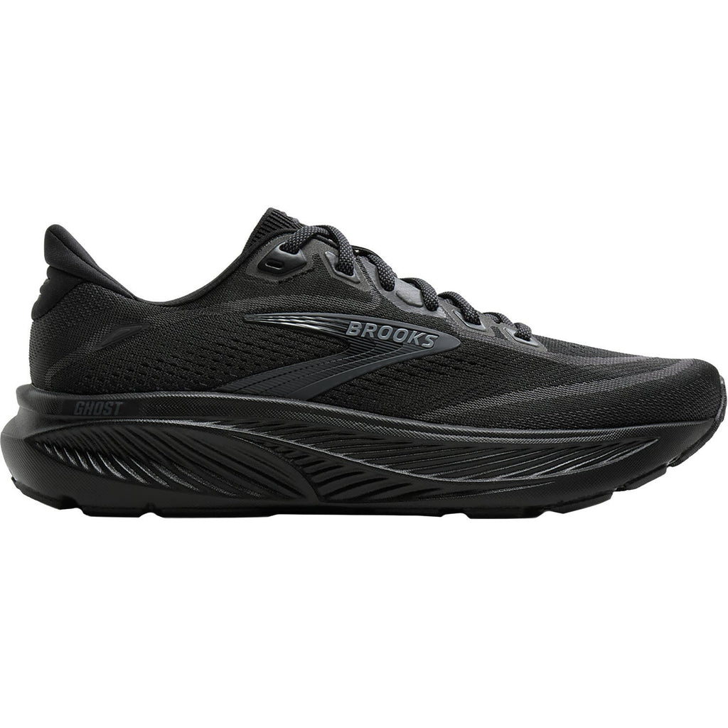 Brooks Ghost 18 Women's Athletic Shoes Black/Black/Ebony (Neutral Support)