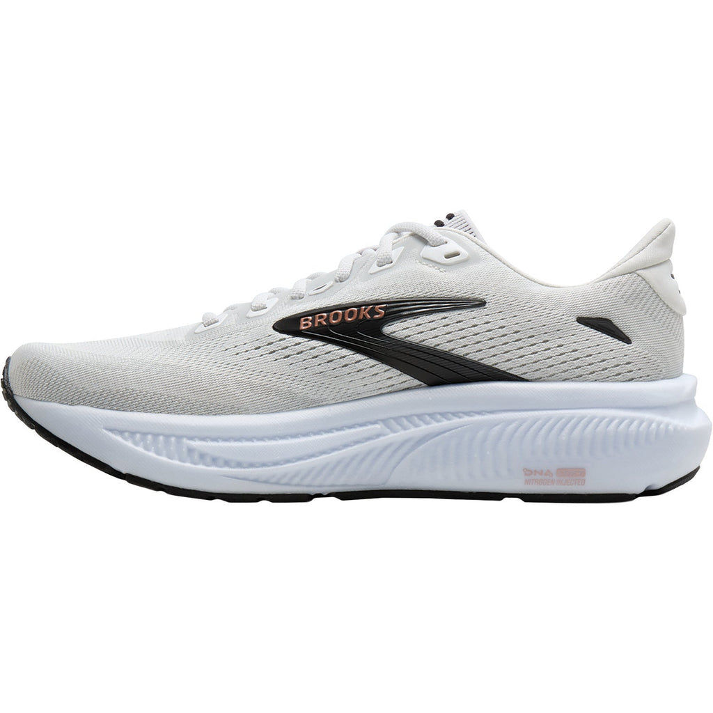 Brooks Ghost 18 Women's Athletic Shoes White/Black/Rose Gold (Neutral Support)