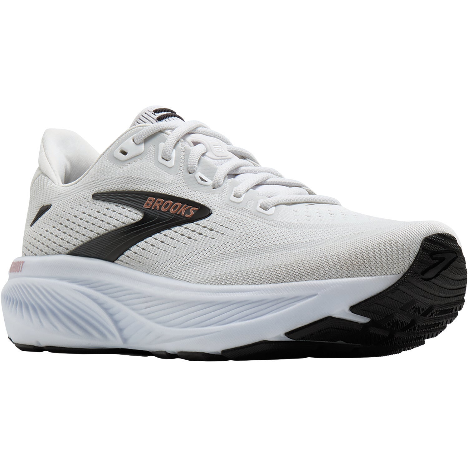 Brooks Ghost 18 Women's Athletic Shoes White/Black/Rose Gold (Neutral Support)