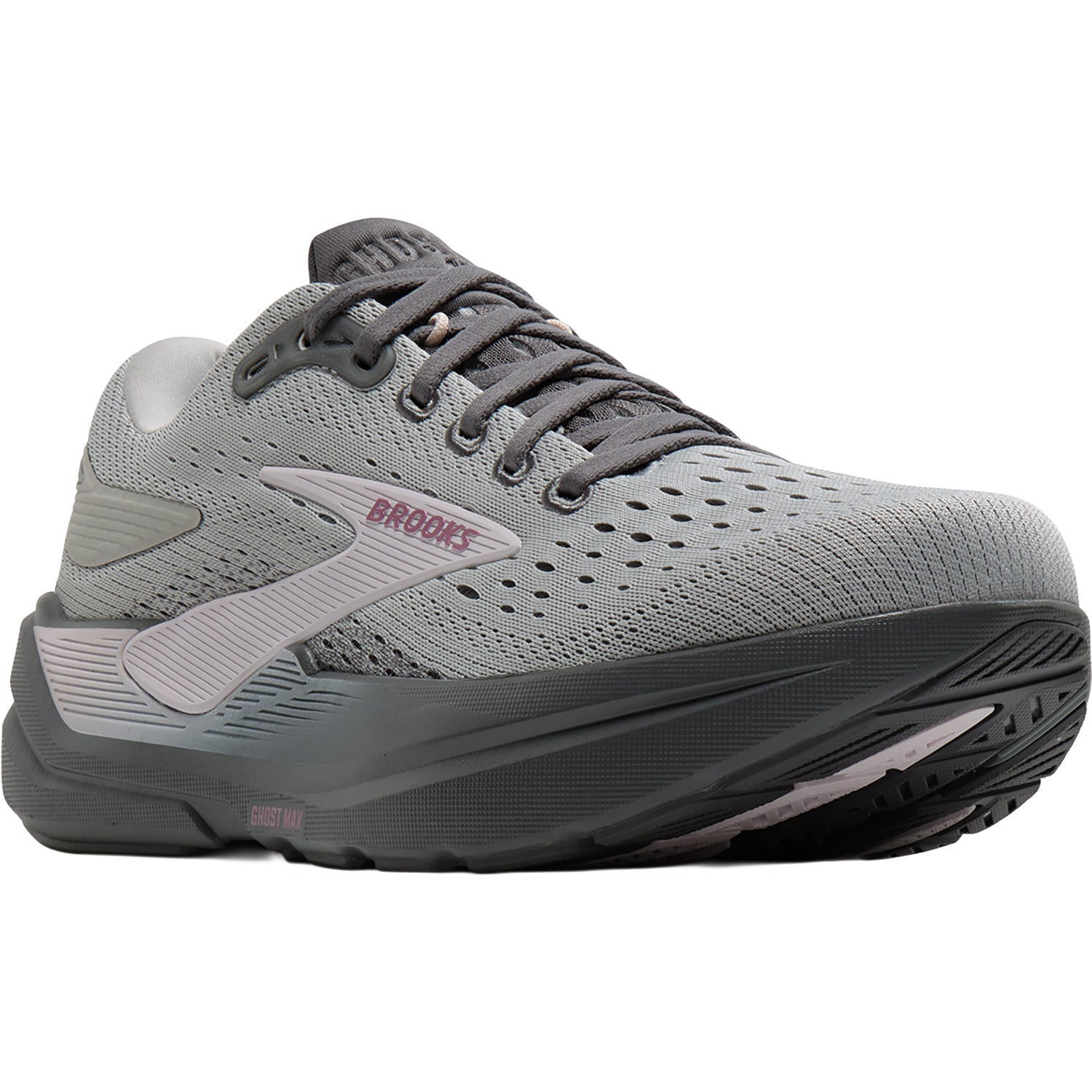 Brooks Ghost Max 3 (Neutral Support) Women's Athletic Shoes Harbor Mist/Poppy Seed/Pink