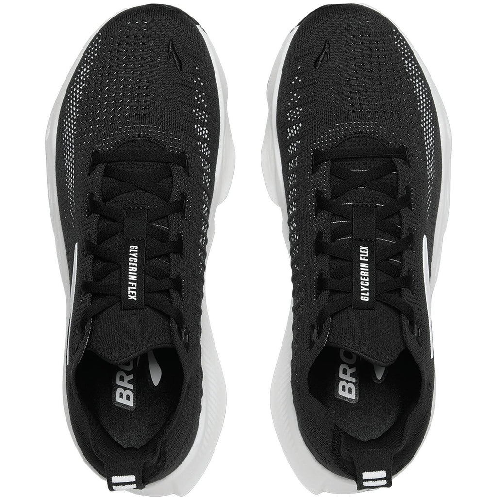 Brooks Glycerin Flex (Flexible Support) Women's Athletic Shoes Black/White