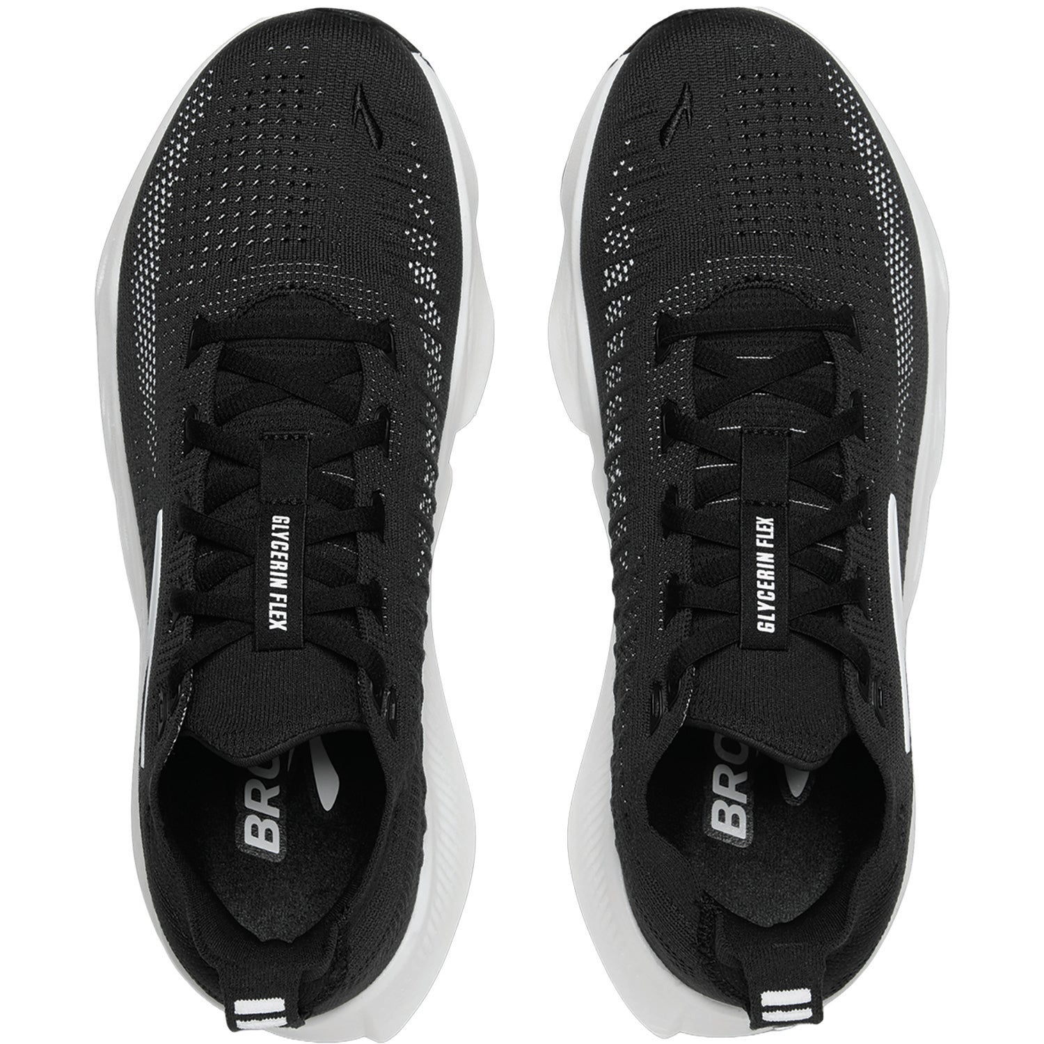 Brooks Glycerin Flex (Flexible Support) Women's Athletic Shoes Black/White