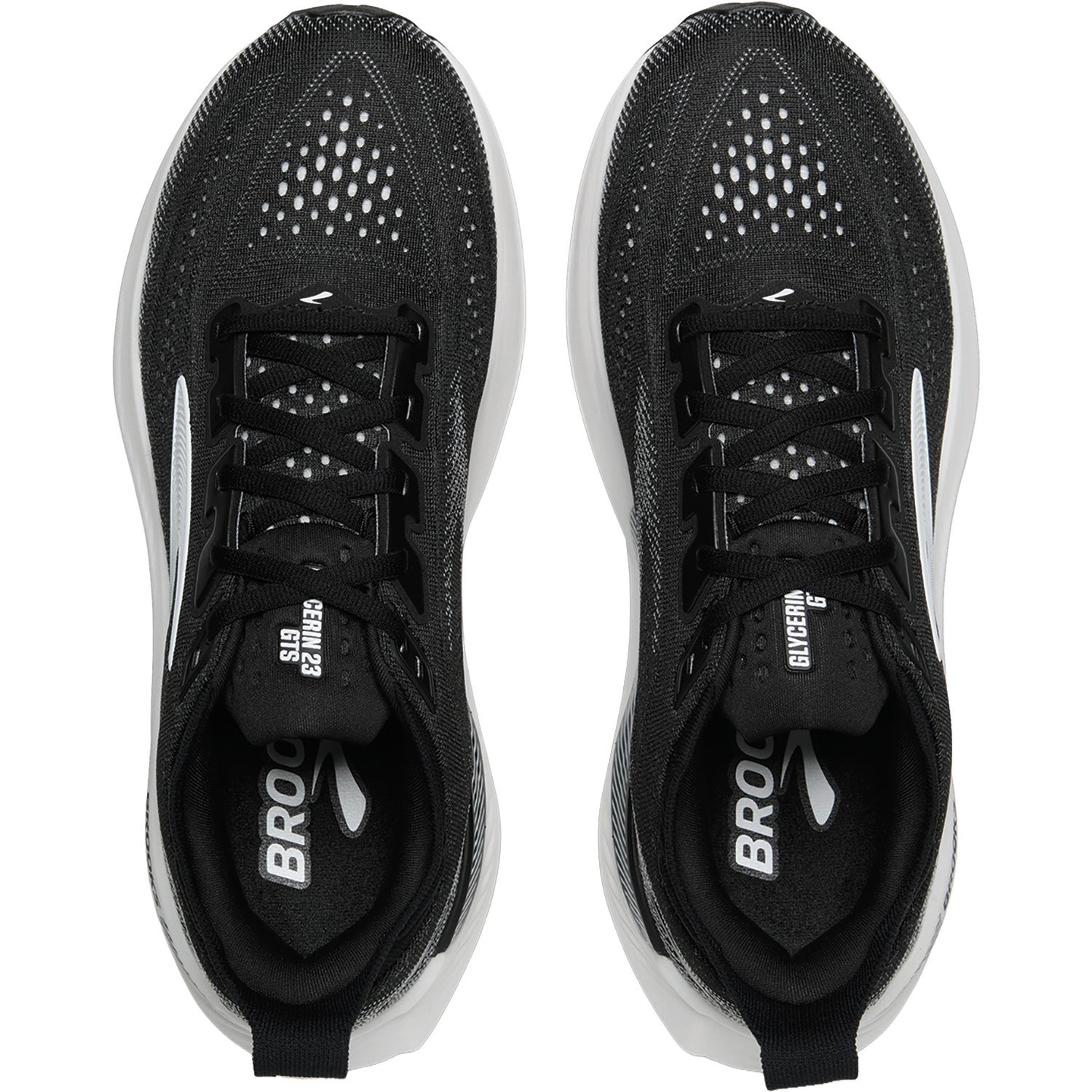 Brooks Glycerin GTS 23 (Neutral Support) Women's Athletic Shoes Black/Grey/White
