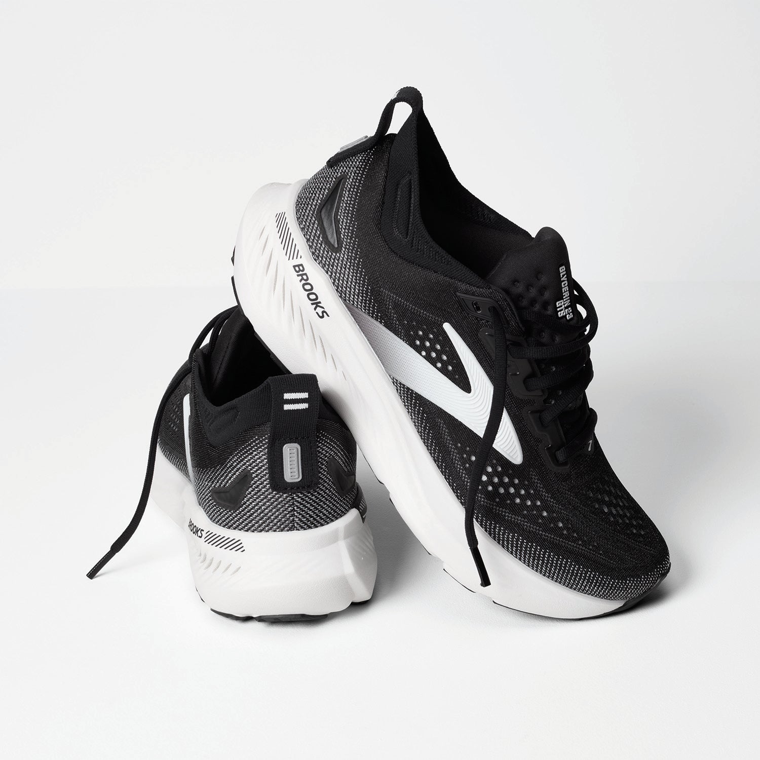Brooks Glycerin GTS 23 (Neutral Stability) Men's Athletic Shoes Black/Grey/White