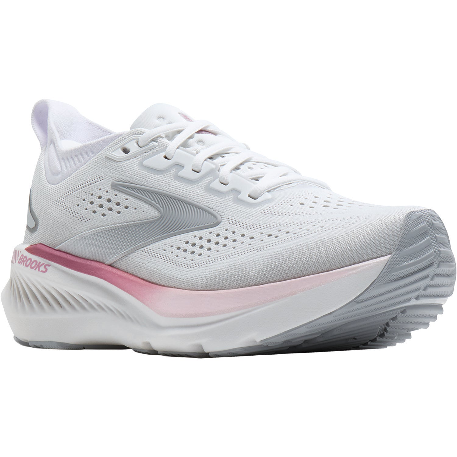 Brooks Glycerin GTS (Neutral Support) Women's Athletic Shoes White/Harbor Mist/Metallic