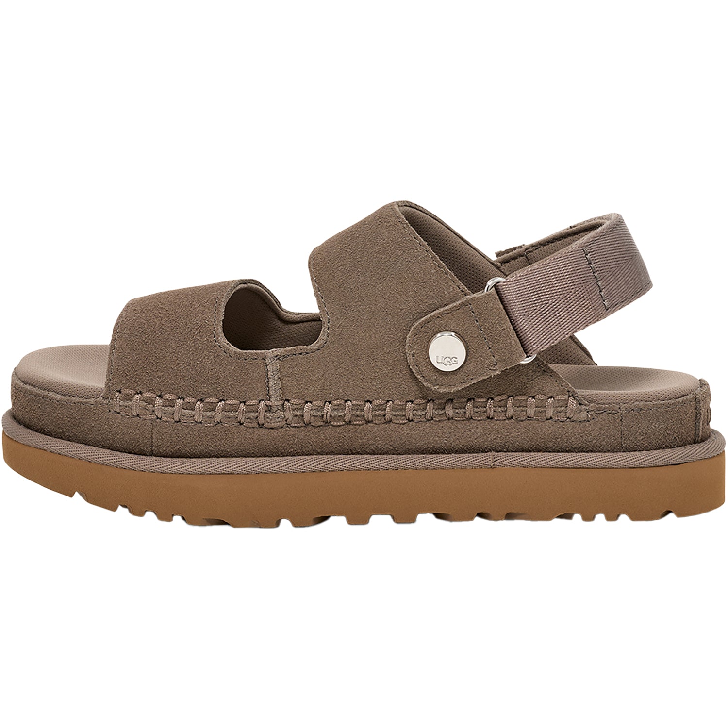 UGG Goldenstar Glide Chestnut Women's Slide Sandals Smoke Plume