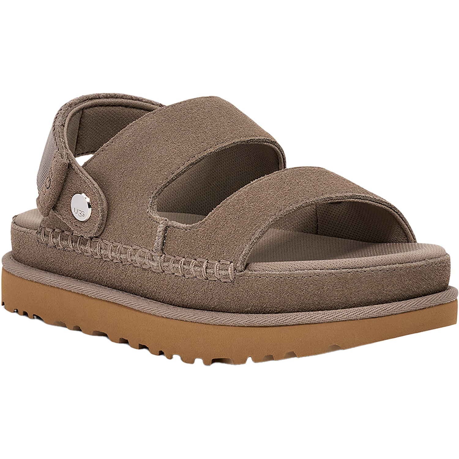 UGG Goldenstar Glide Chestnut Women's Slide Sandals Smoke Plume
