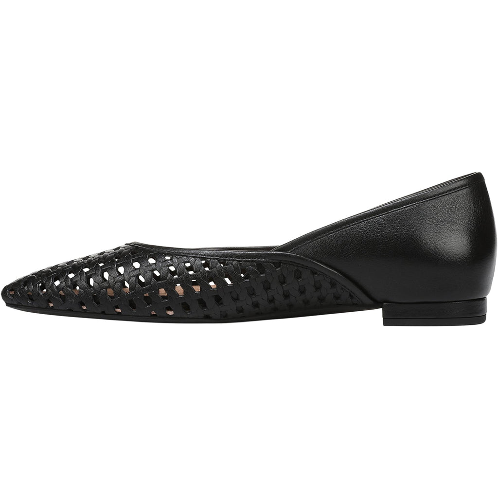 Vionic Gracia Woven Women's Dress Flats Black Leather