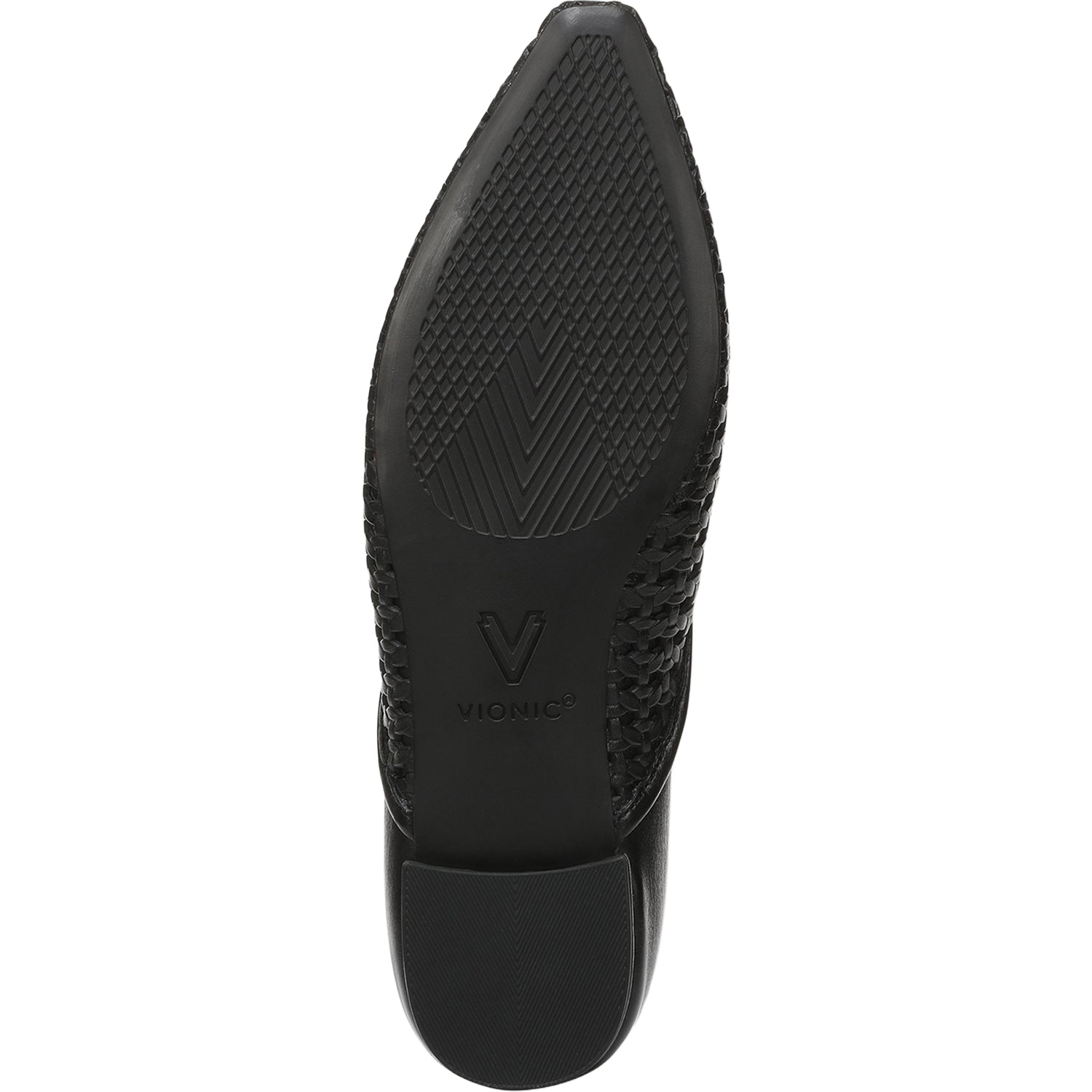 Vionic Gracia Woven Women's Dress Flats Black Leather