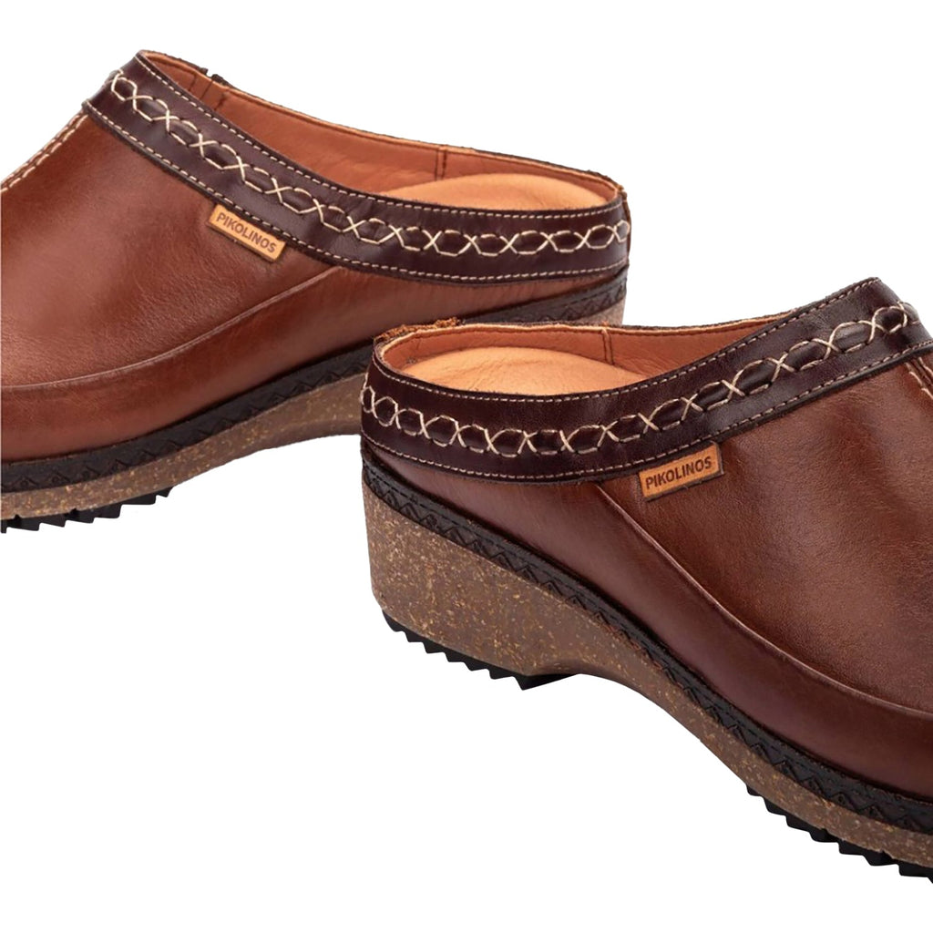 Pikolinos Granada W0W-3922C1 Women's Open Back Clogs Cuero Leather