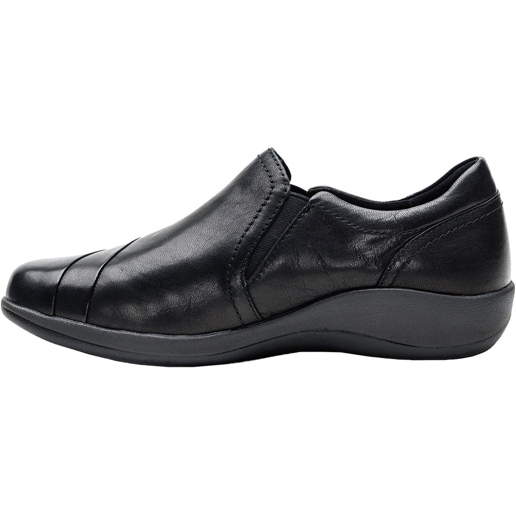 Aetrex Helena Women's Slip Ons Black Leather