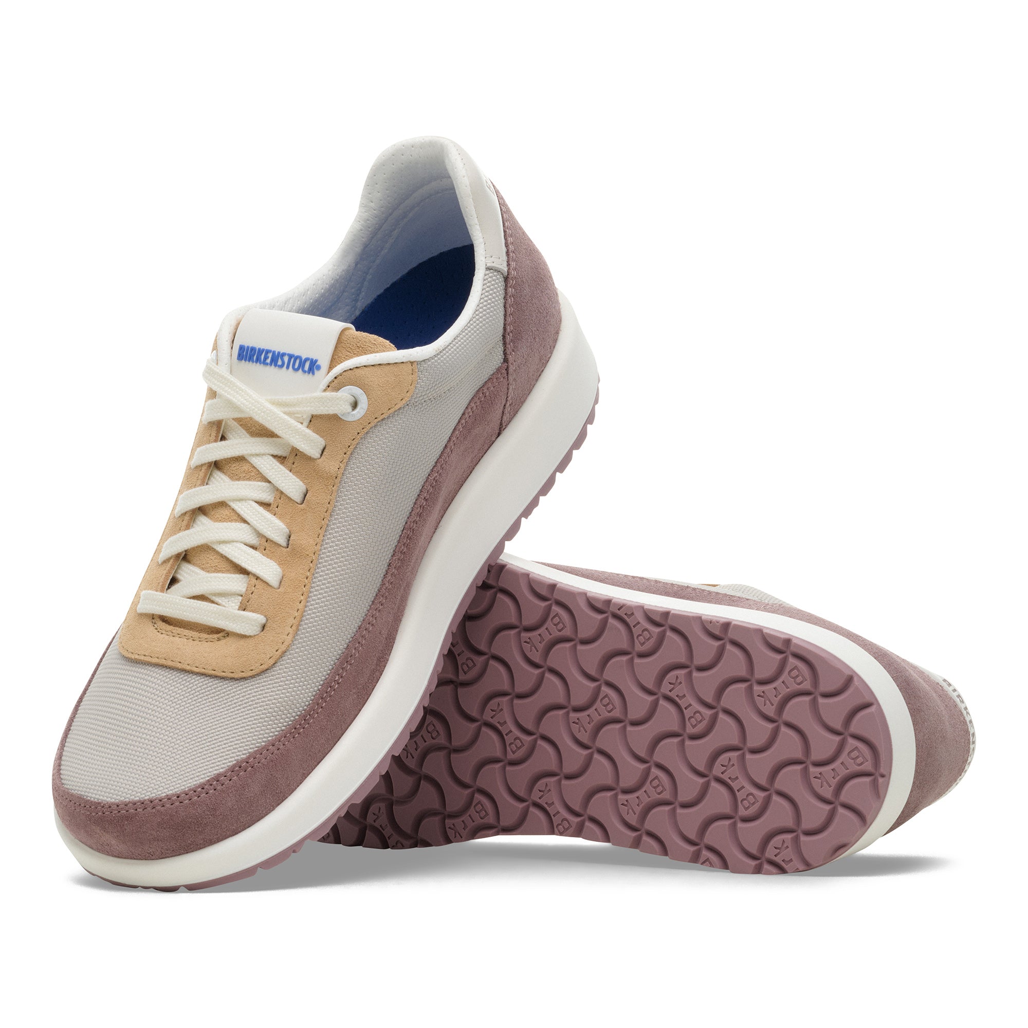 Birkenstock Honnef City Women's Sporty Lace Up Shoes Faded Purple/New Beige Suede