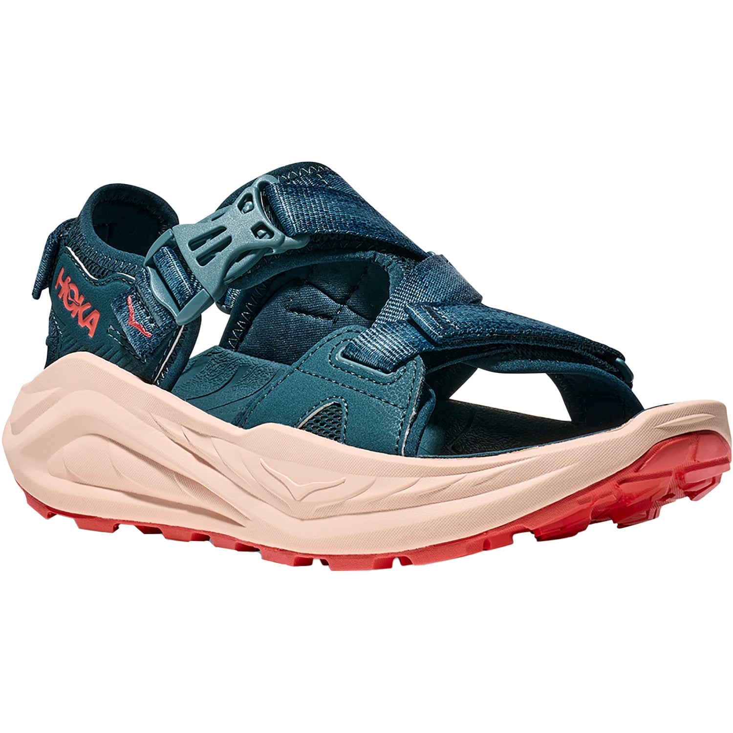 Hoka Infini Hike TC Women's Athletic Shoes Trail Hiking Shoes Blue Twilight/Grapefruit Synthetic