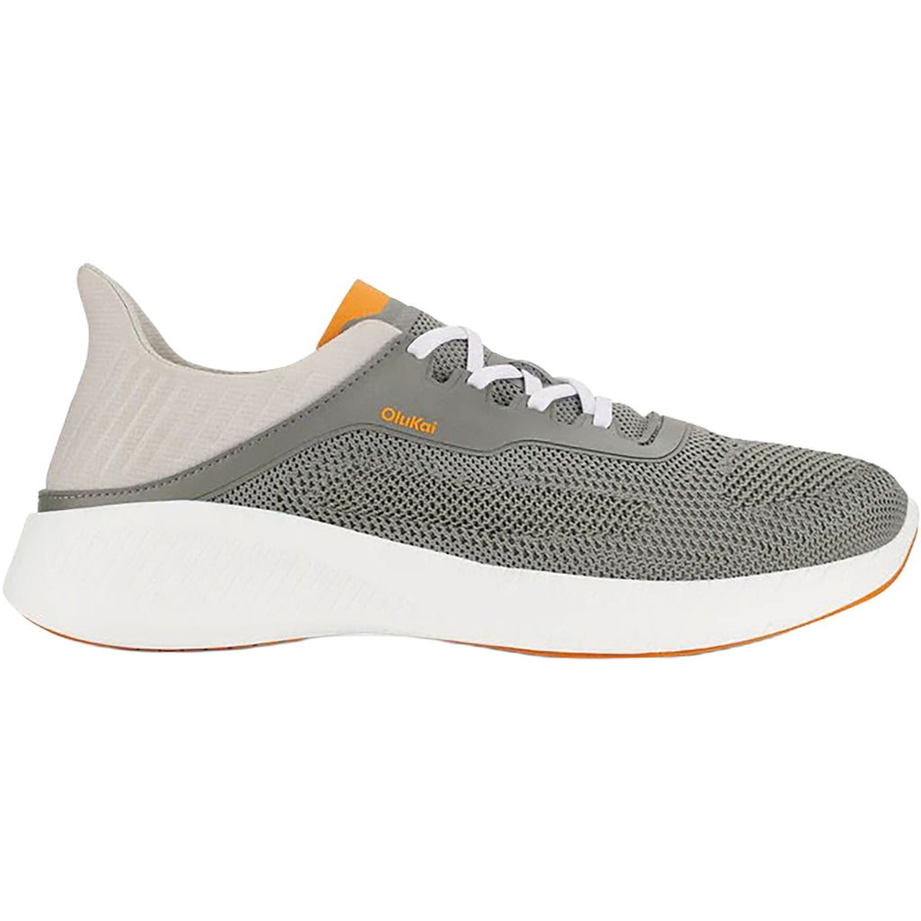 OluKai Island Hopper Men's Lace Up Shoes Storm Grey/Storm Grey Mesh