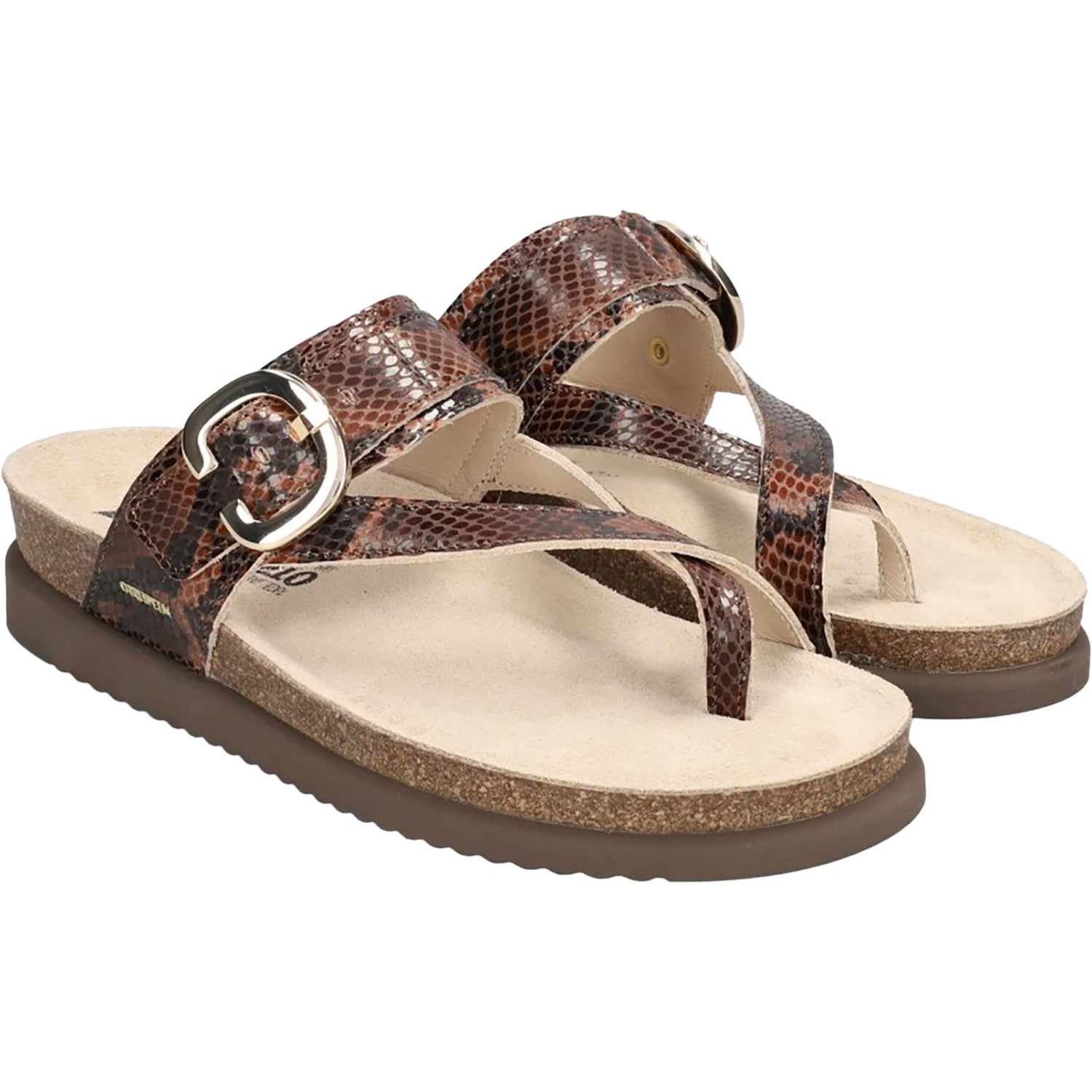 Mephisto Izaora Women's Sandals Thong Sandals Tobacco Boa
