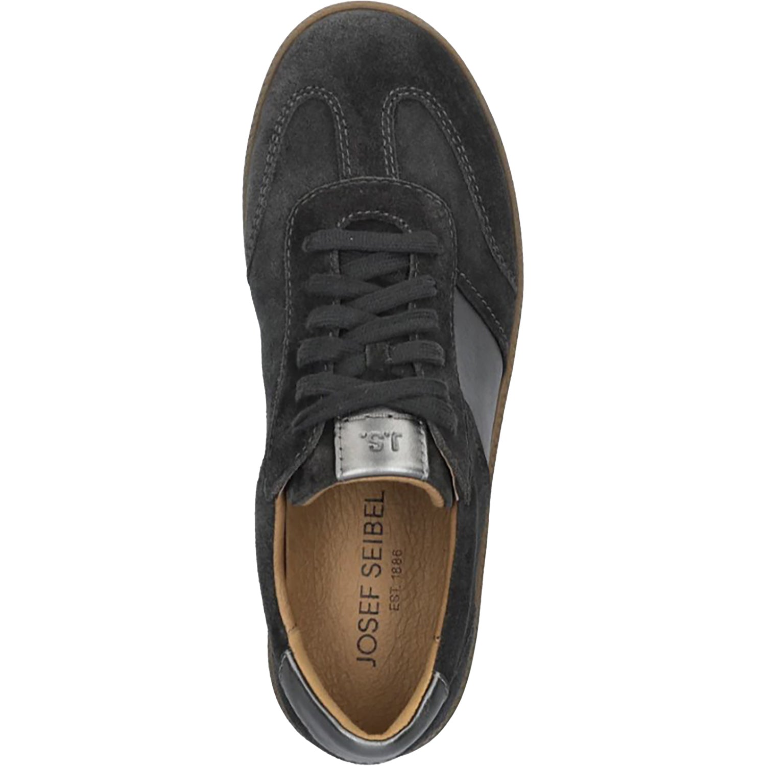 Josef Seibel Joleen 05 Women's Lace Up Shoes Granite Metallic Leather/Suede Combi