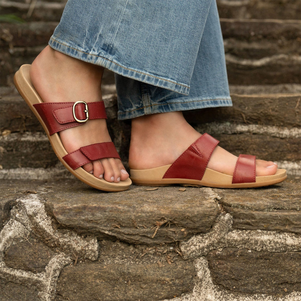 Dansko Justine Calf Women's Slide Sandals Cayenne
