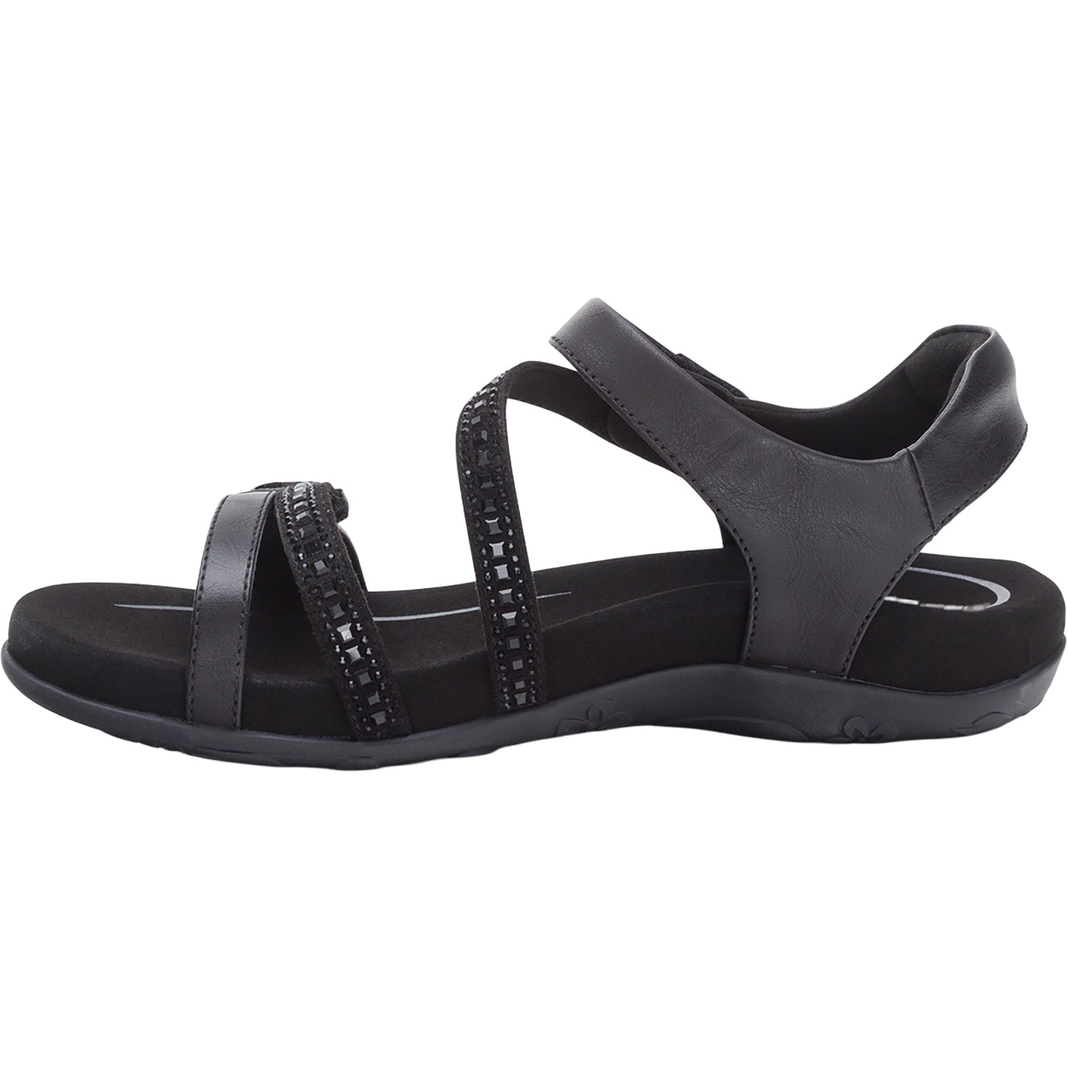 Aetrex Jess Women's Sandals Black Sparkle