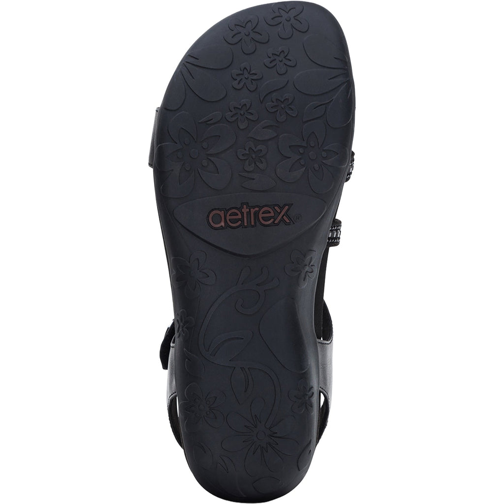 Aetrex Jess Women's Sandals Black Sparkle