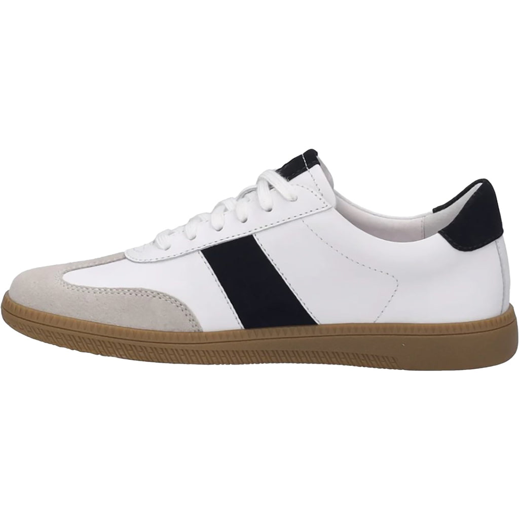 Josef Seibel Joleen 01 Women's Sporty Lace Up Shoes White/Black Suede