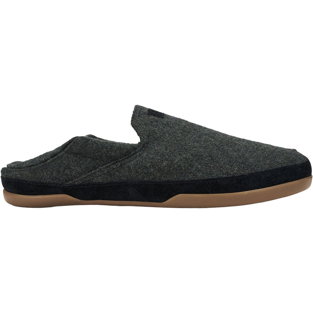 OluKai Kalawa Men's Slippers Closed Back Dark Shadow/Dark Shadow