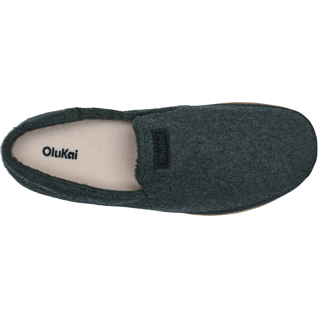 OluKai Kalawa Men's Slippers Closed Back Dark Shadow/Dark Shadow
