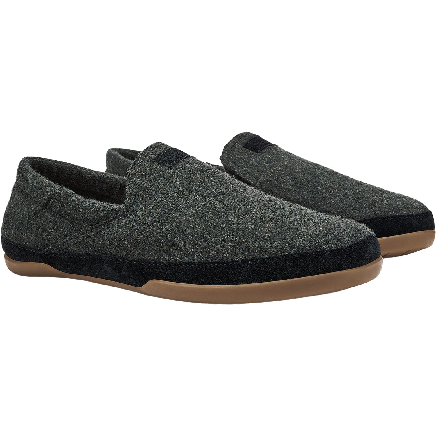 OluKai Kalawa Men's Slippers Closed Back Dark Shadow/Dark Shadow