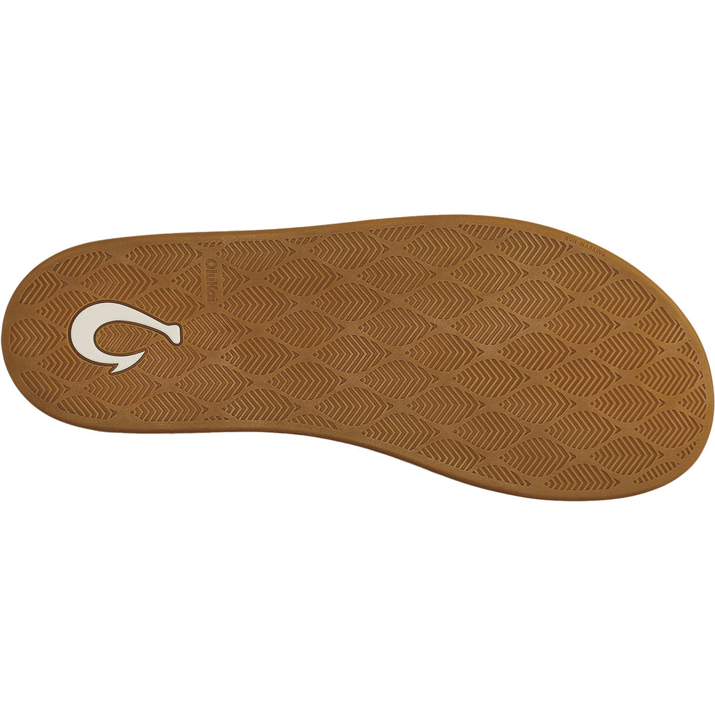 Olukai Ku'U Oiled Men's Slippers Open Back Dark Java/Dark Java