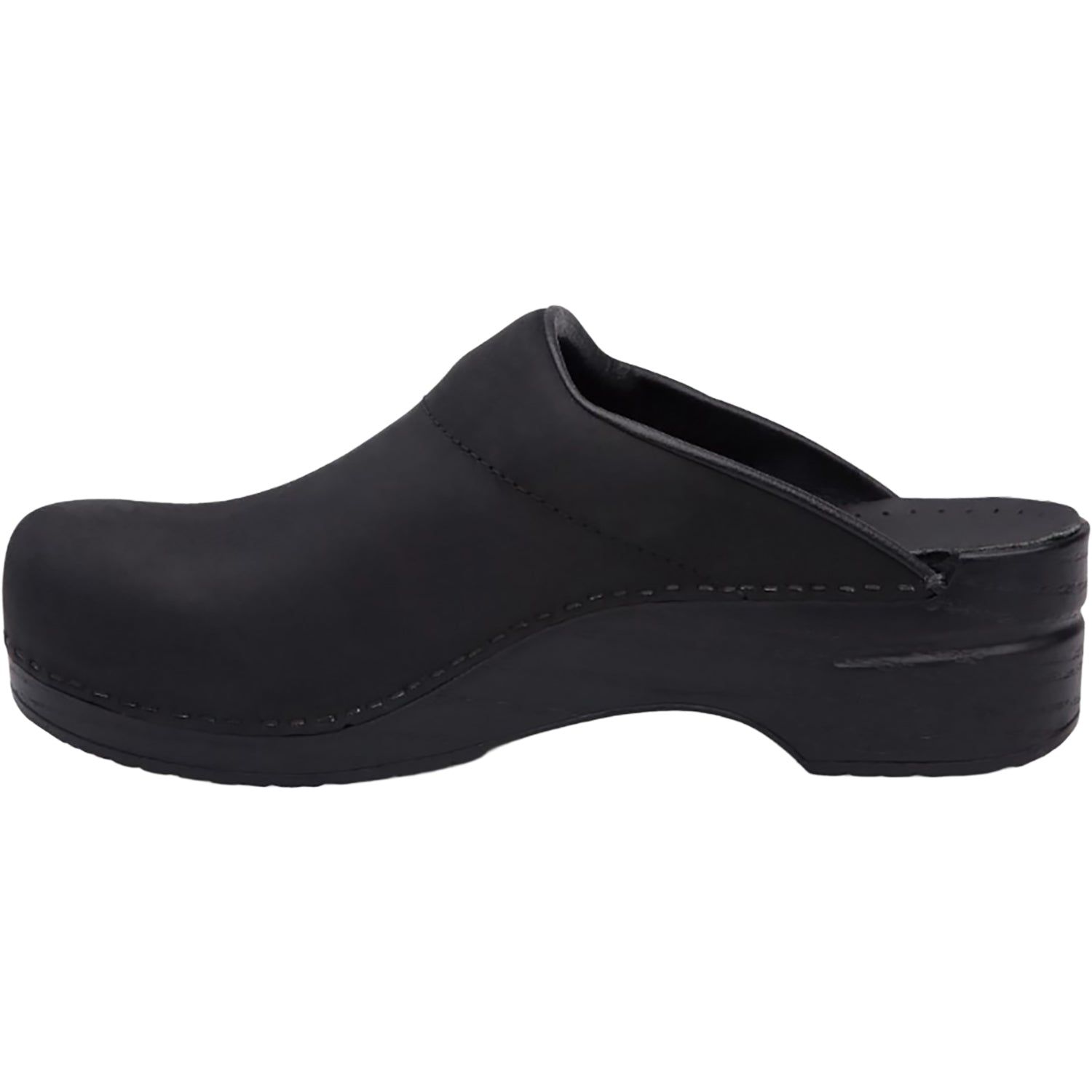 Dansko Karl Men's Open-Back Clogs Black Oiled Leather