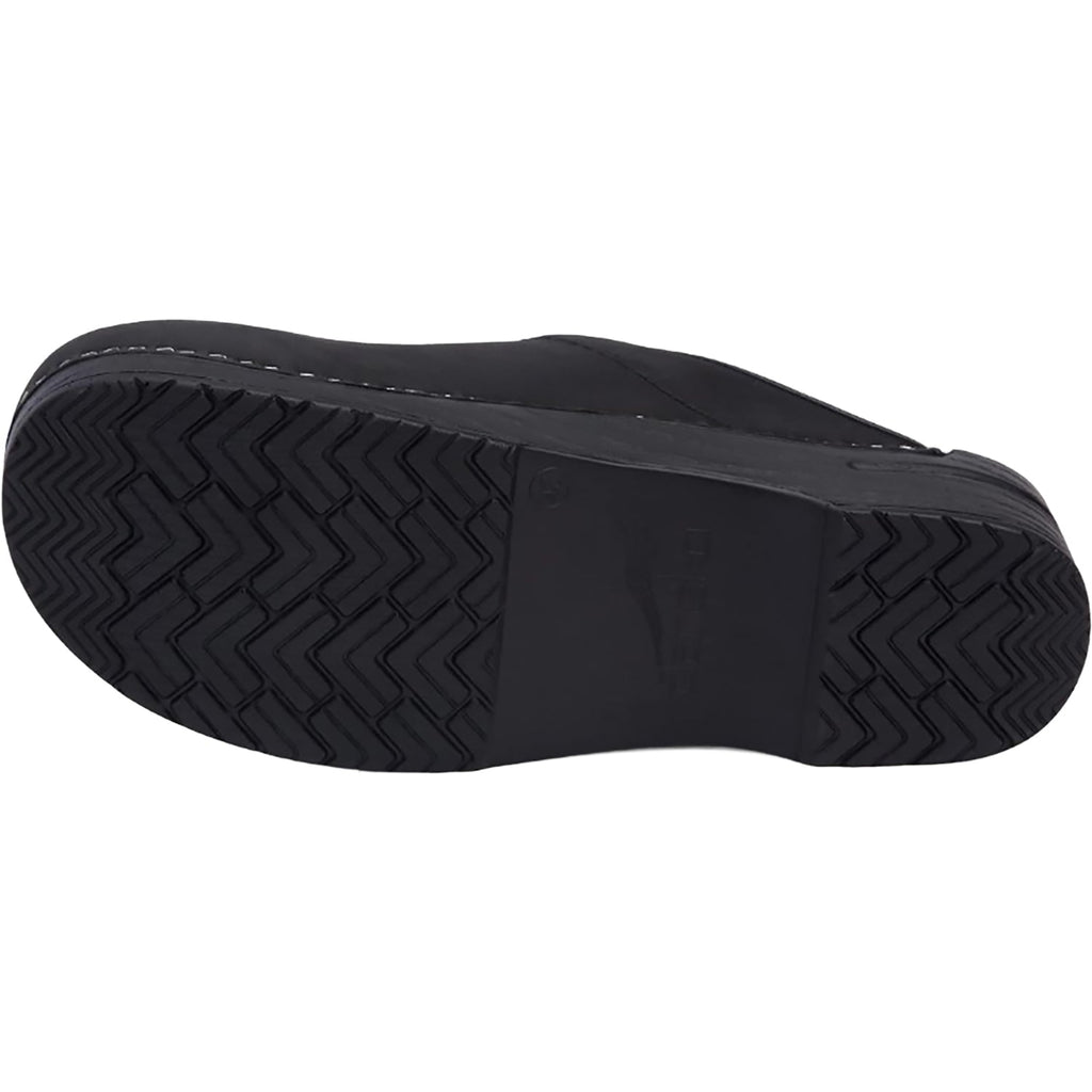 Dansko Karl Men's Open-Back Clogs Black Oiled Leather
