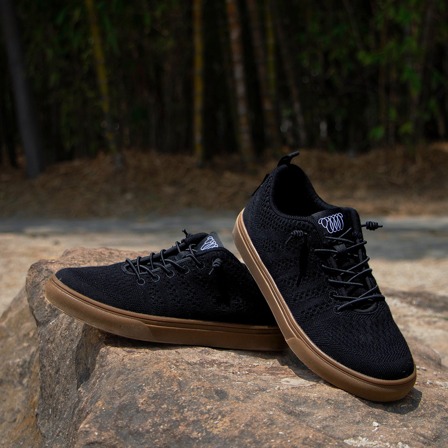 Kiama Men's Sporty Lace Up Shoes Jet Gum
