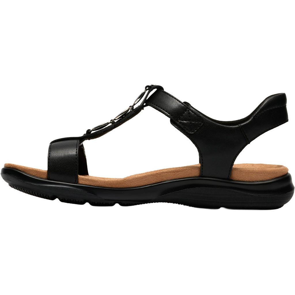 Clarks Kitly Gem Women's Dress Sandals Black Leather