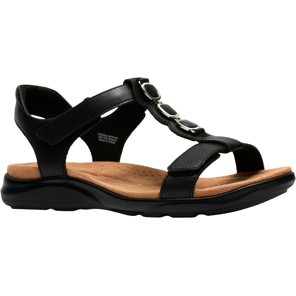 Clarks Kitly Gem Women's Dress Sandals Black Leather